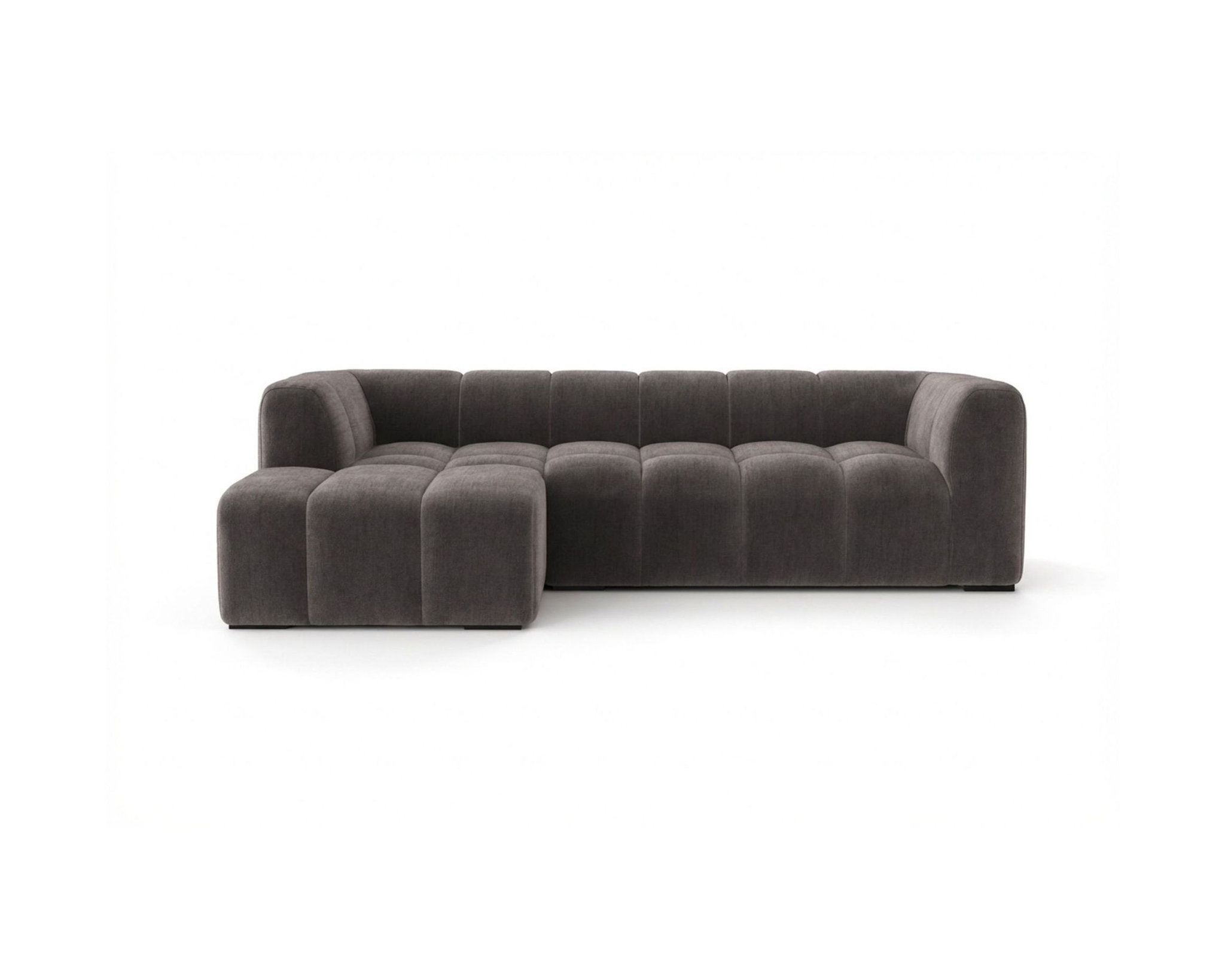Andrarum Marlow 3-sitssoffa med divan m&ouml;rkbrun