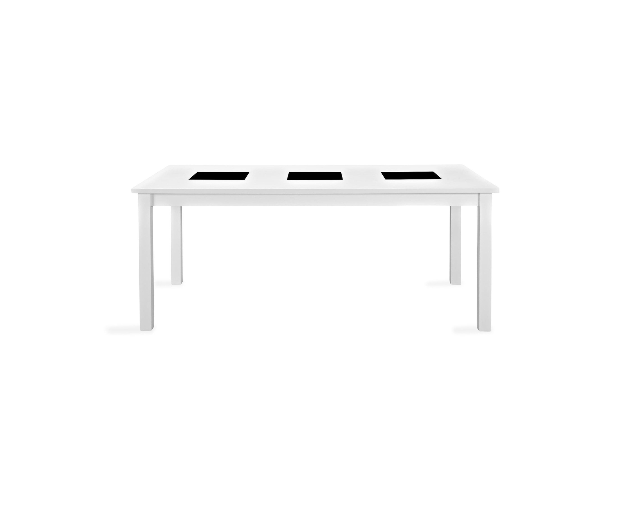 Octavia f&ouml;rl&auml;ngningsbart matbord 180 cm vitt