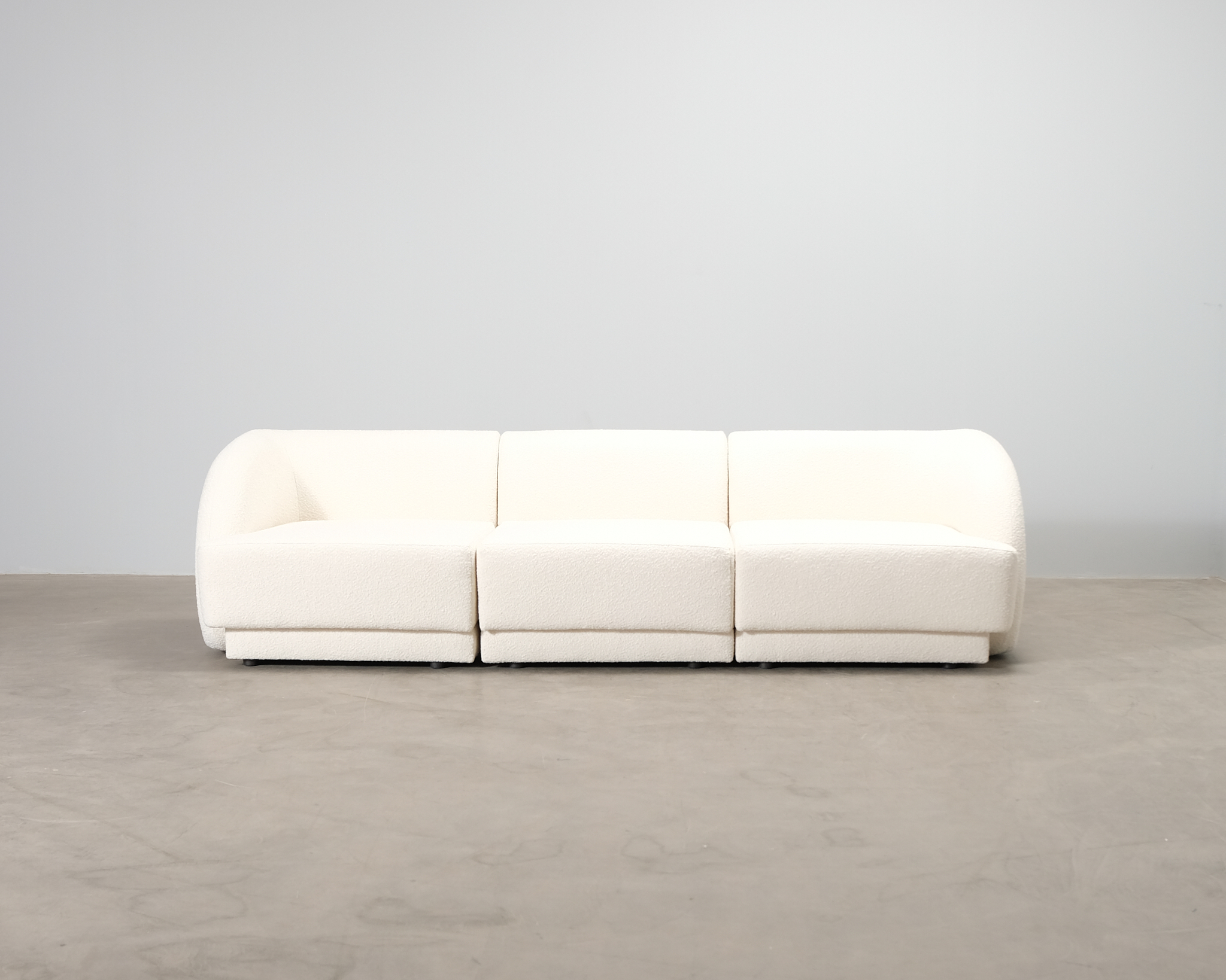 Micadoni Miley 3-sits soffa naturvit