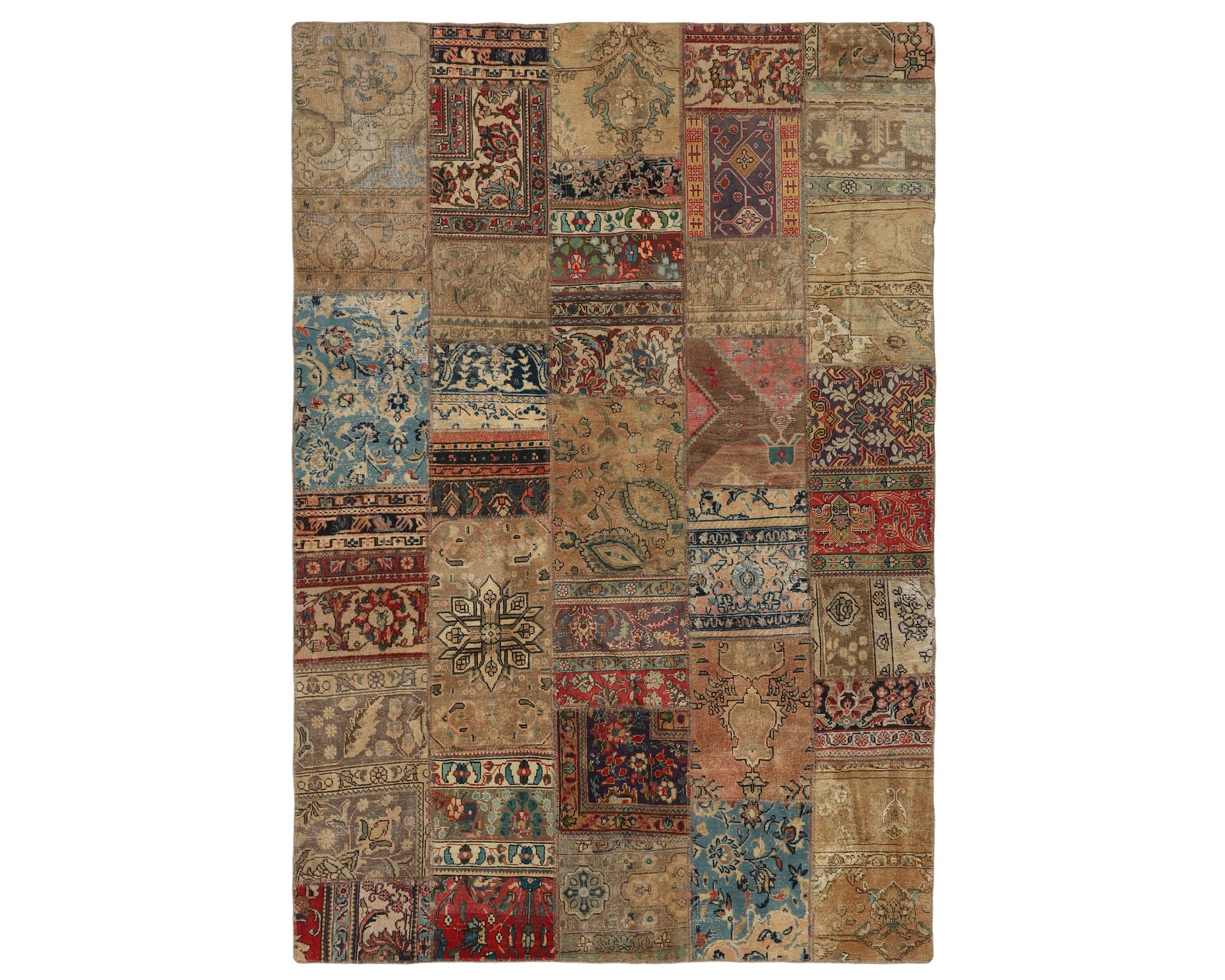 Vintage Patchwork orientalisk matta 208 x 306 cm