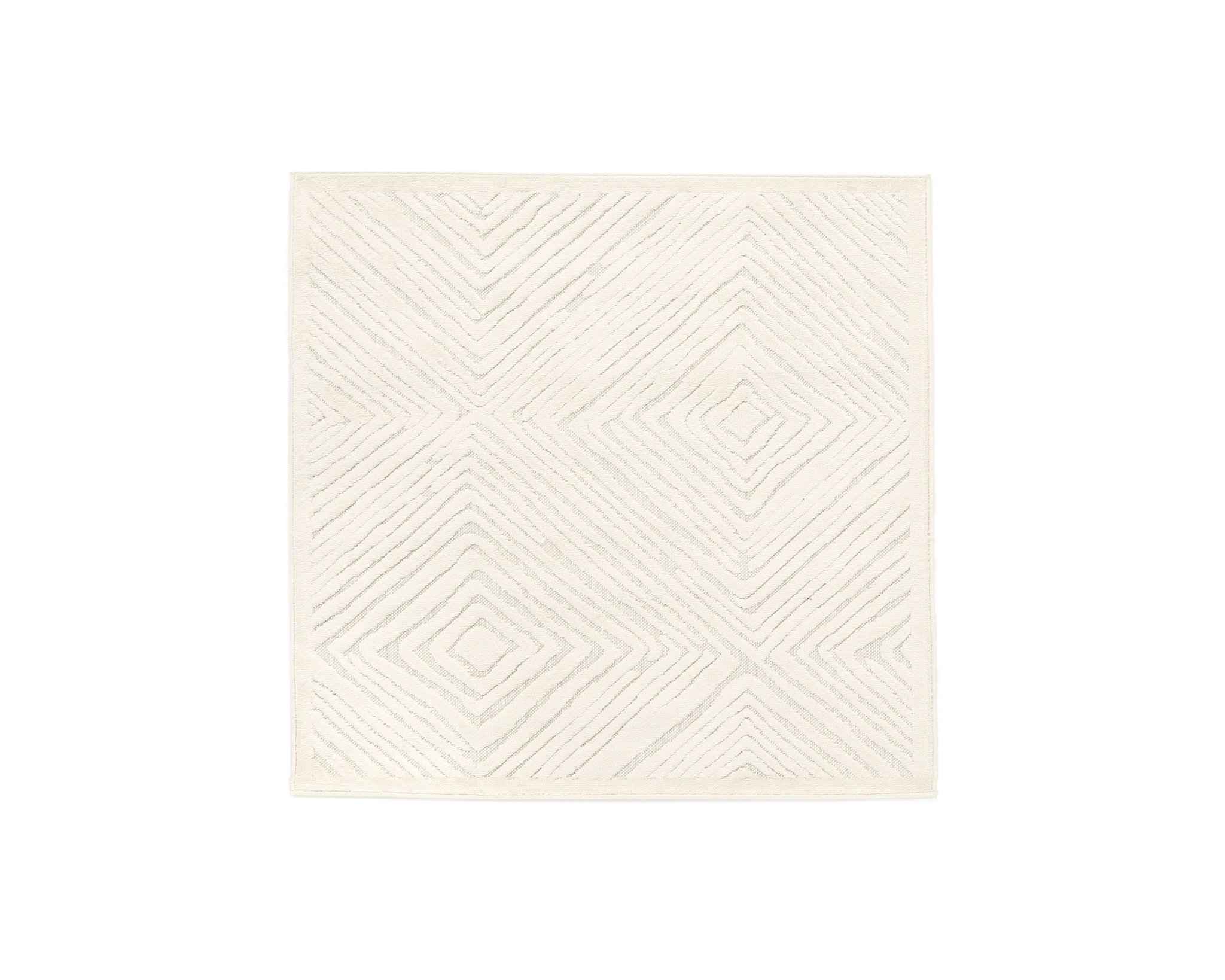 Rugvista Essential Tuscany matta 200 x 200 cm vit