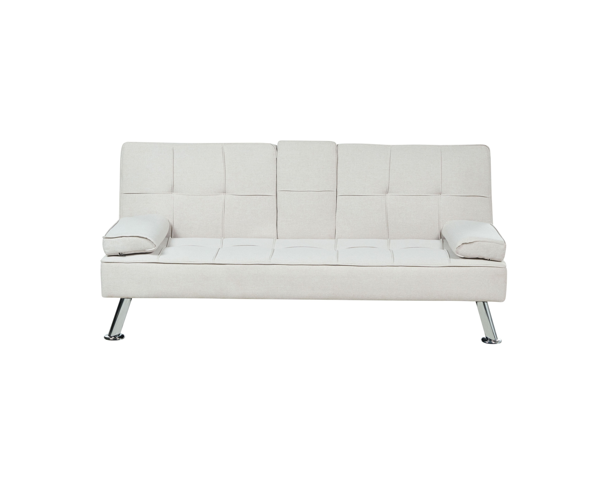 Beliani Roxen 3-sits bäddsoffa ljusbeige