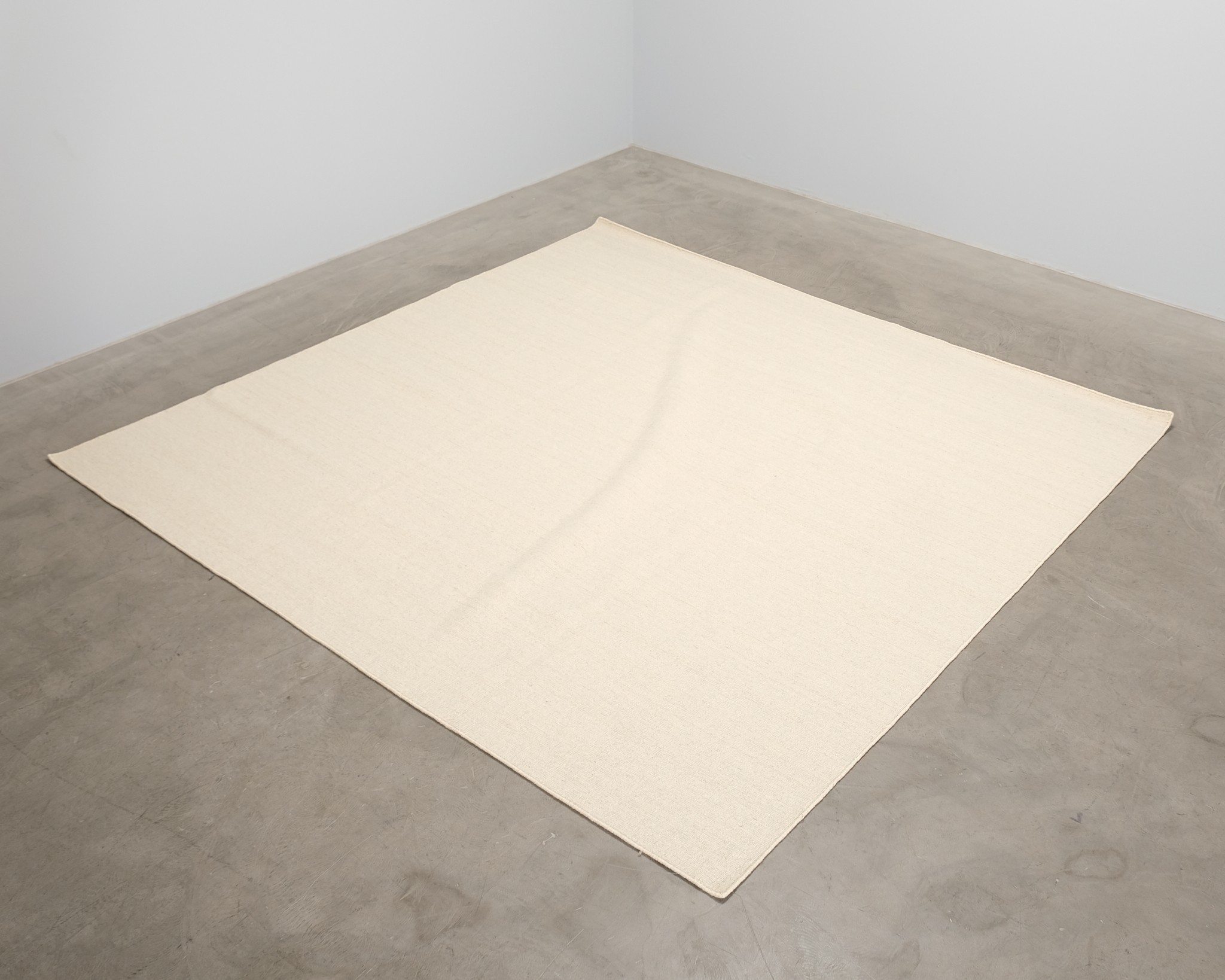 Rugvista matta 240 x 240 cm ljusbeige