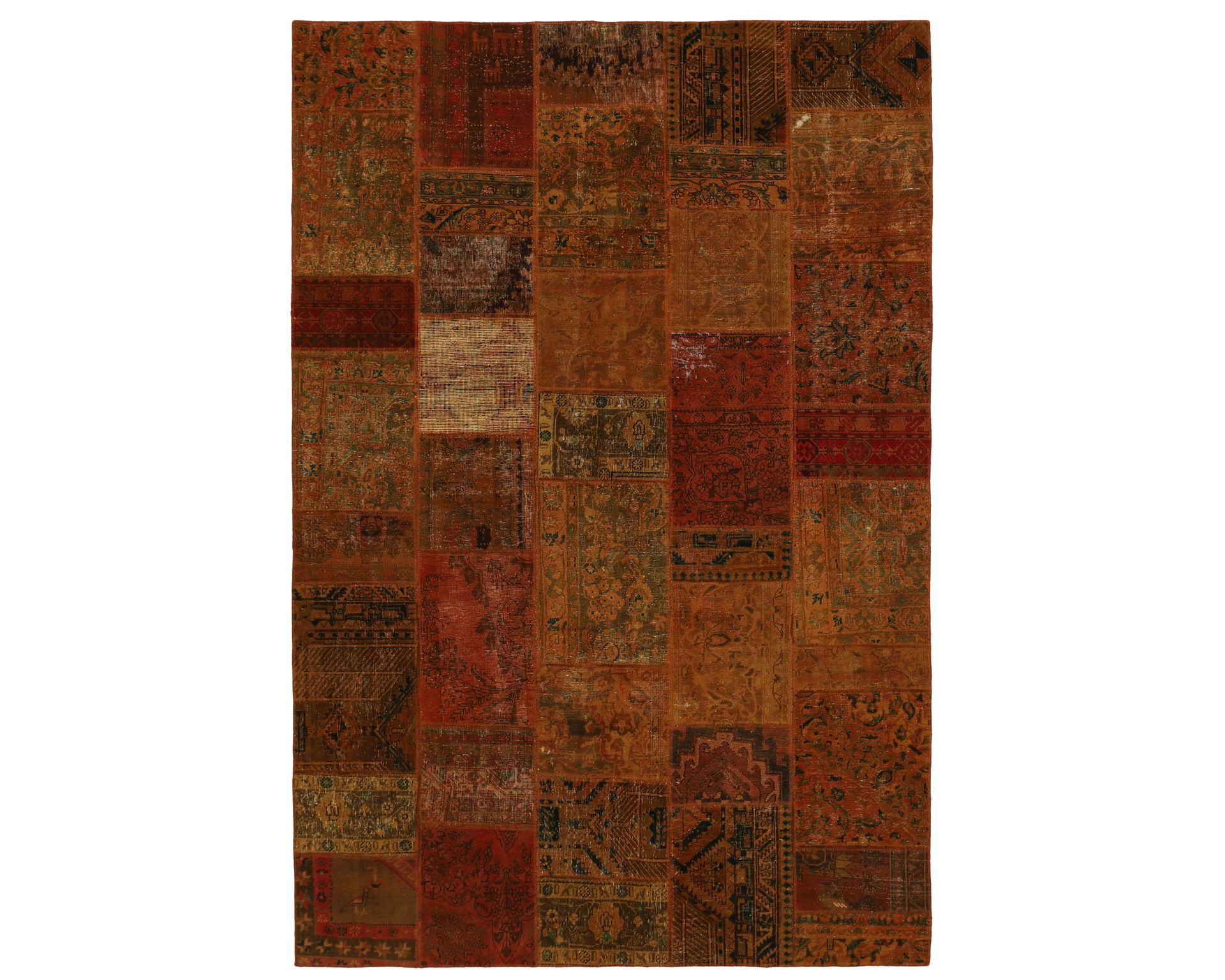 Vintage Patchwork itämainen matto 205 x 307 cm