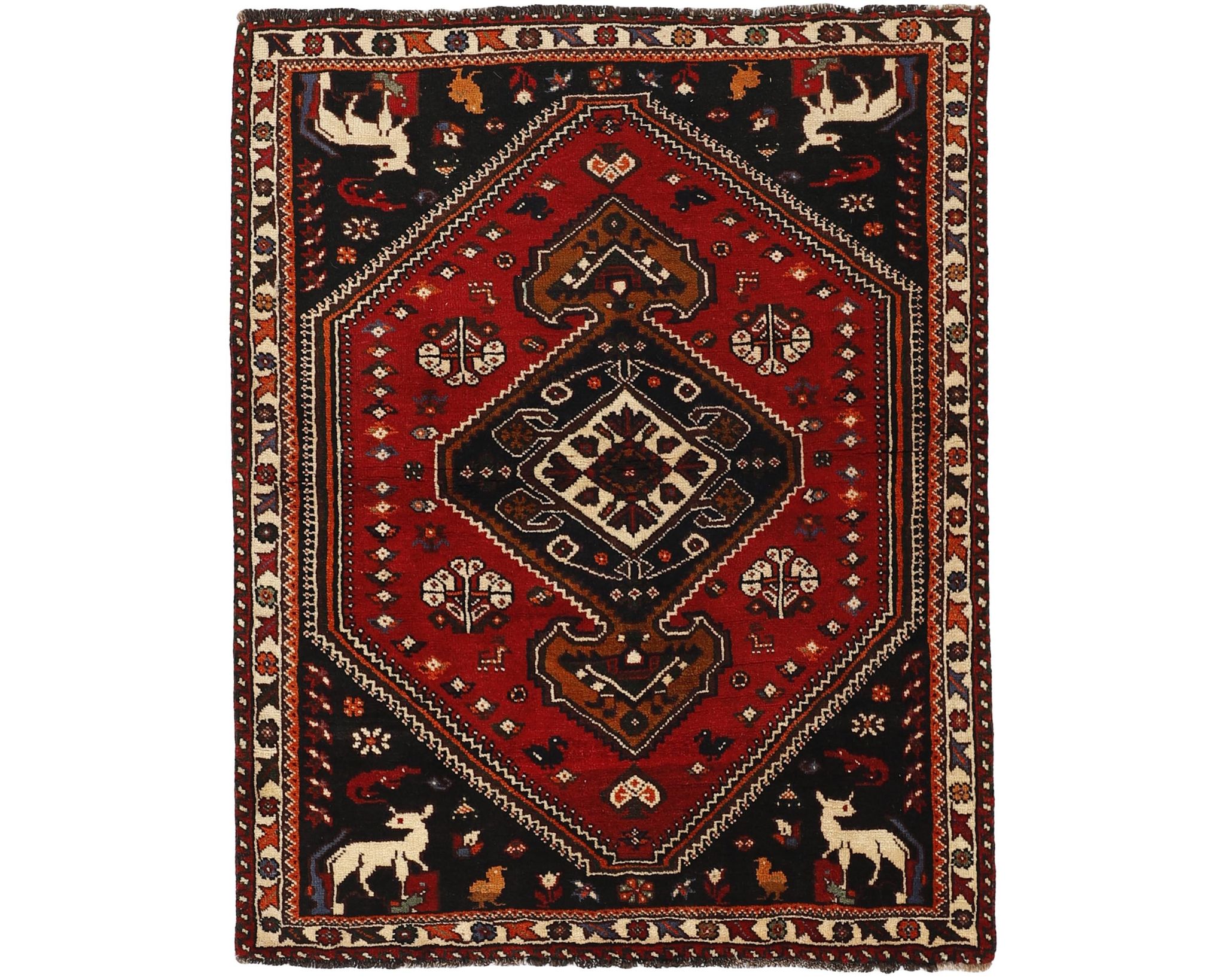 Kashghai orientalisk matta 135 x 162 cm