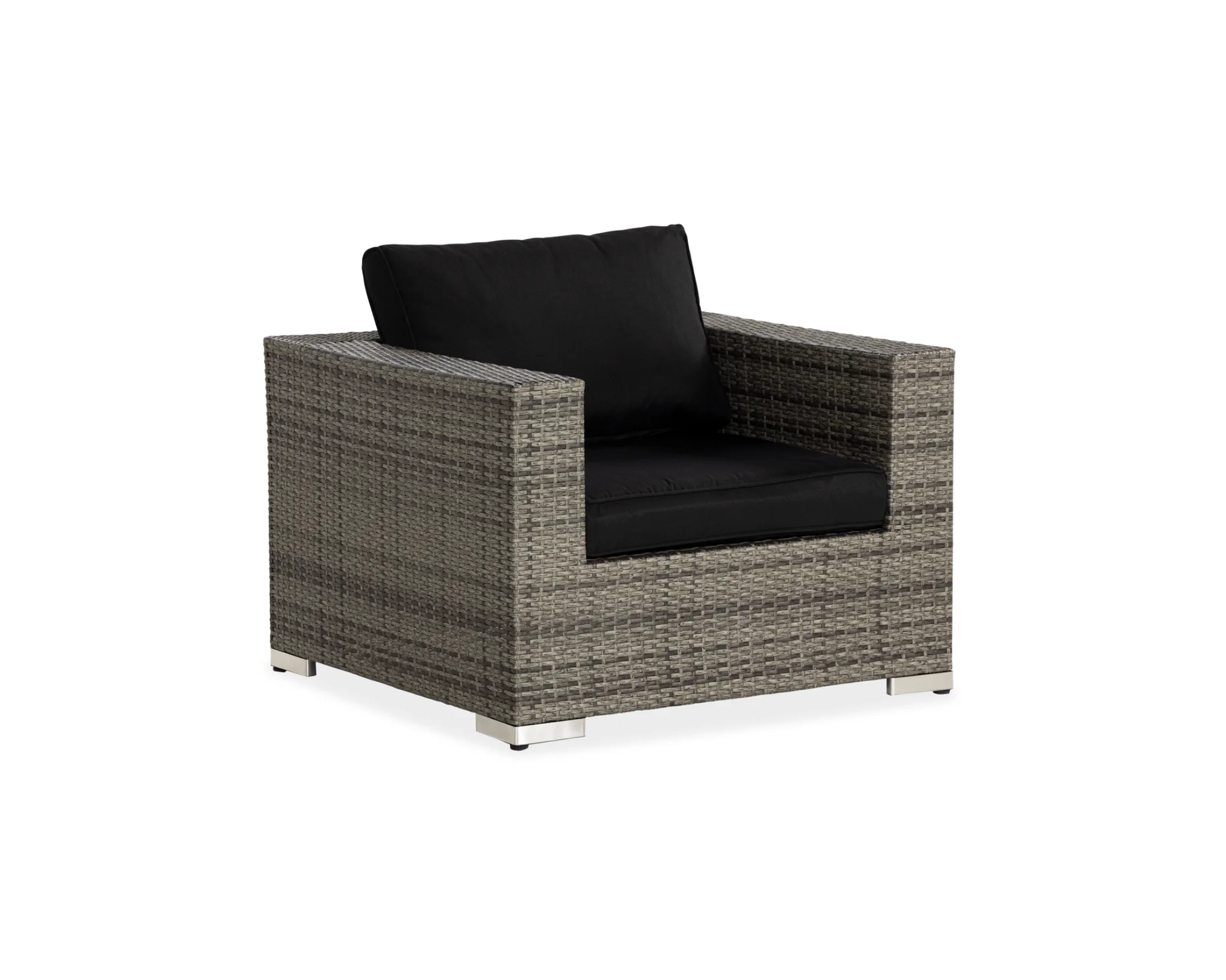 Bahamas trädgårdsstol grå / svart