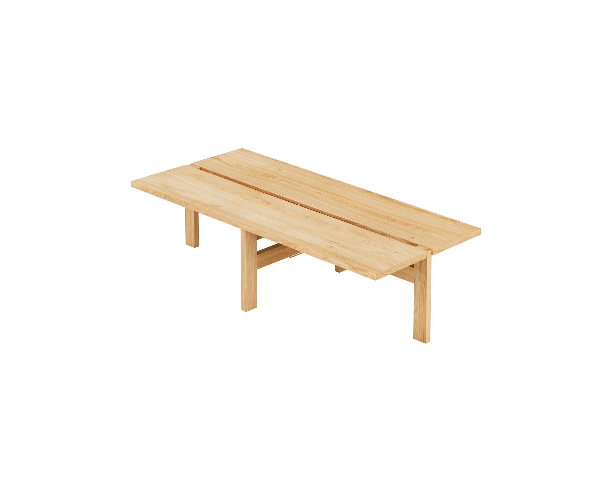 Moebe Rectangular sohvapöytä tammi view 2