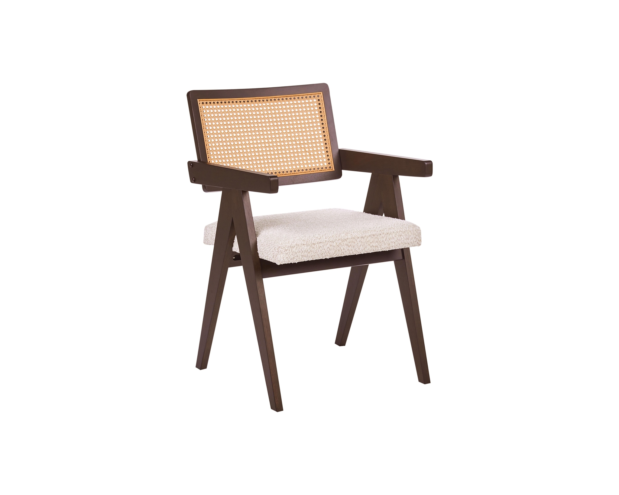 Ava matstol ljusbeige / m&ouml;rkbrun, set om 2