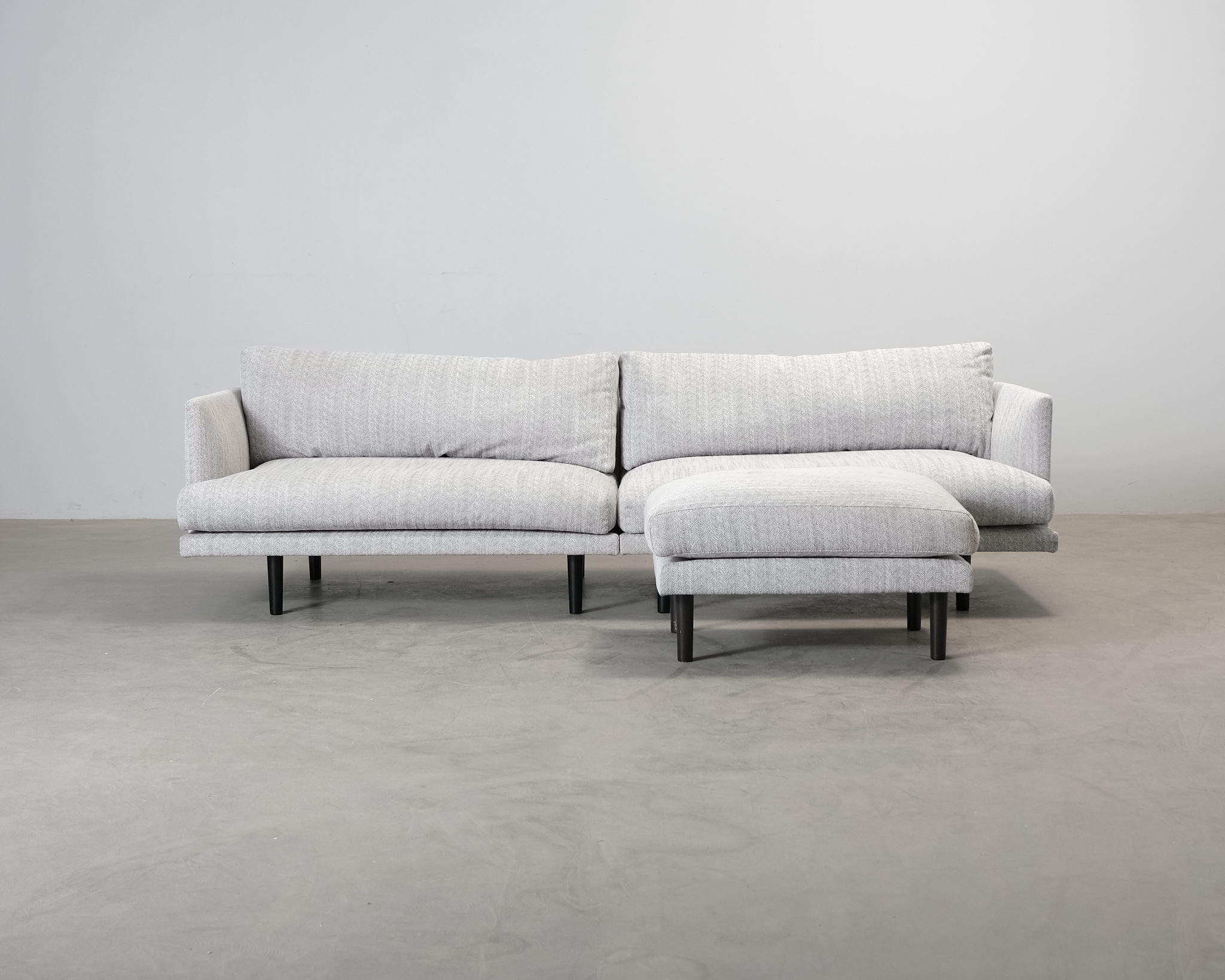Homeline 4-sits soffa med fotpall gr&aring;