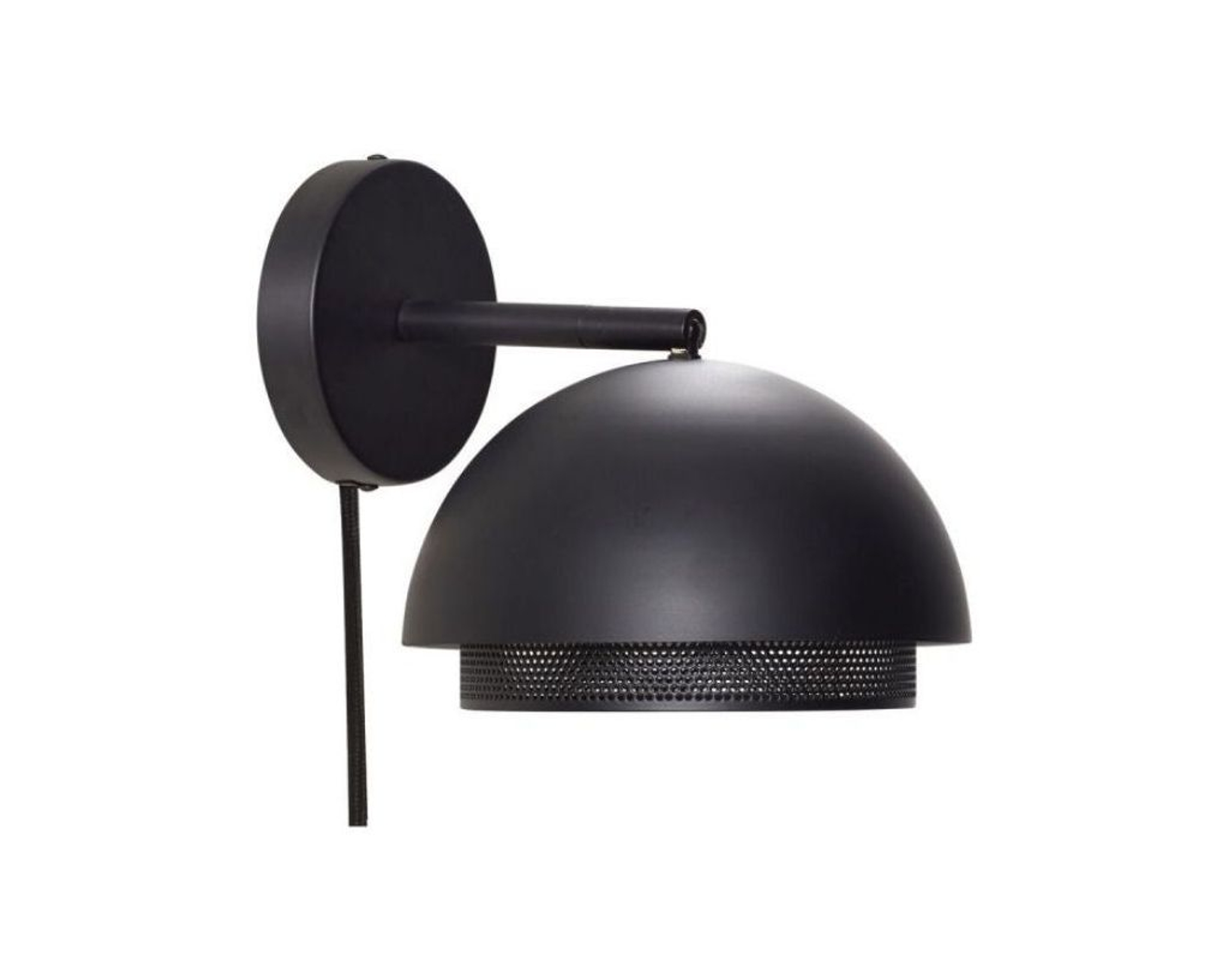 Hübsch Edge seinävalaisin ø 18 cm musta