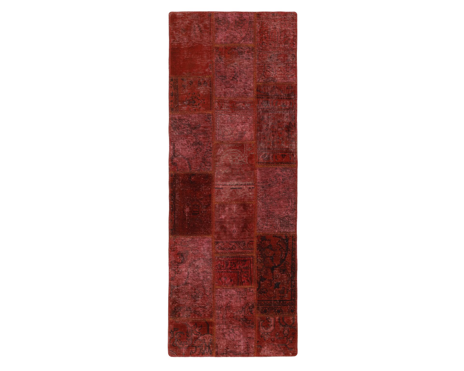 Vintage Patchwork orientalisk matta 75 x 203 cm