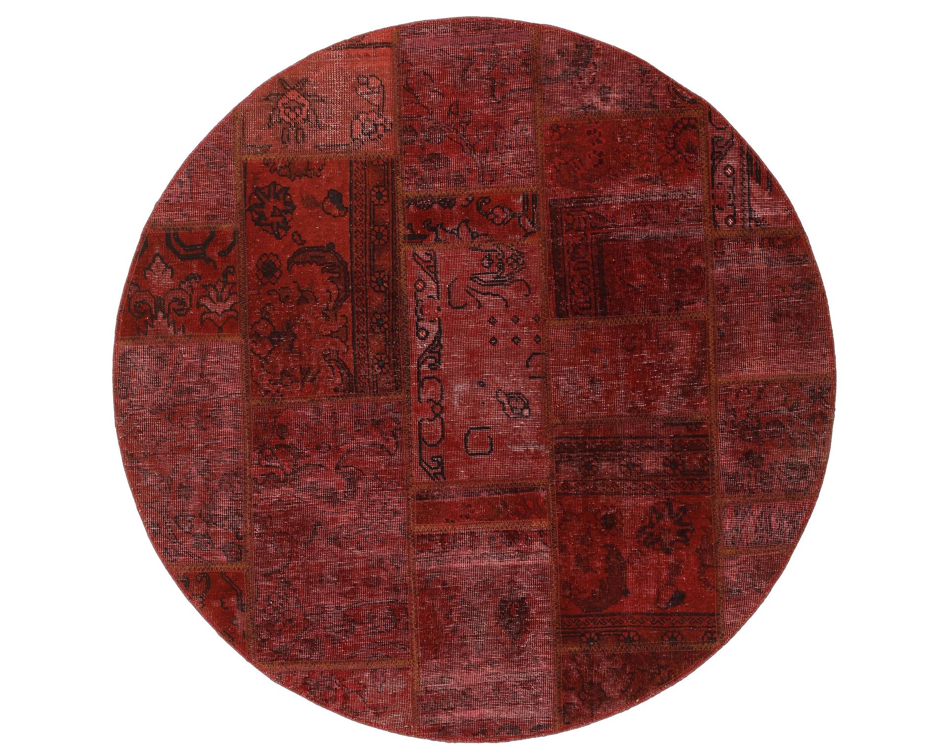 Vintage Patchwork orientalisk matta &oslash; 150 cm