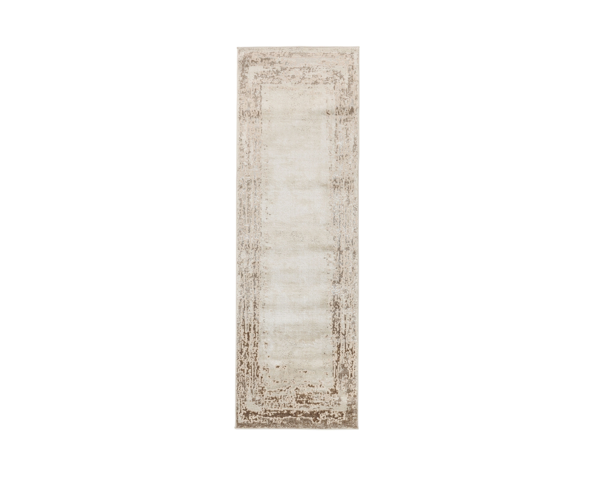 Rugvista Oliver gångmatta 80 x 250 cm beige / guld