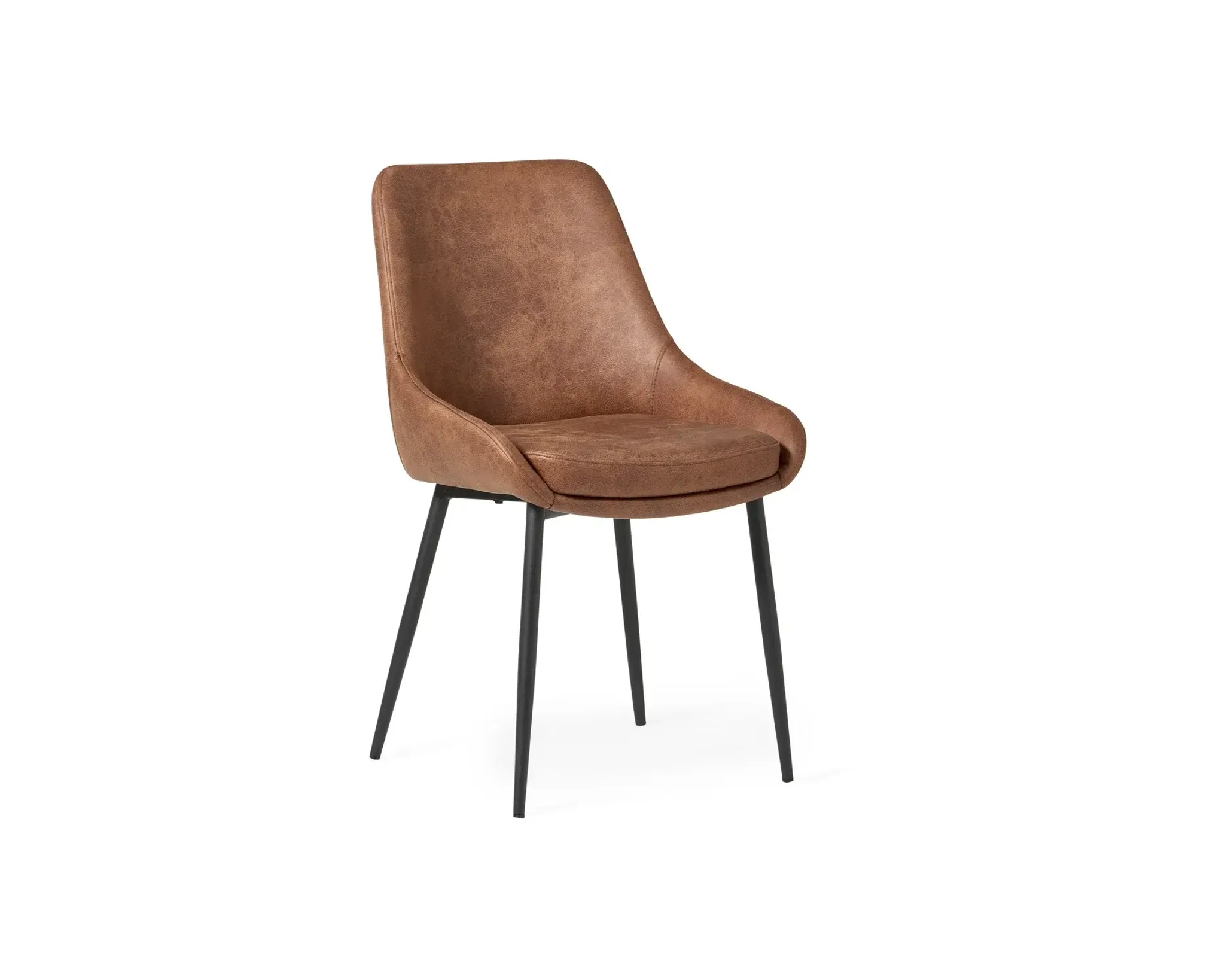 Mio Leon matstol brun, set om 2
