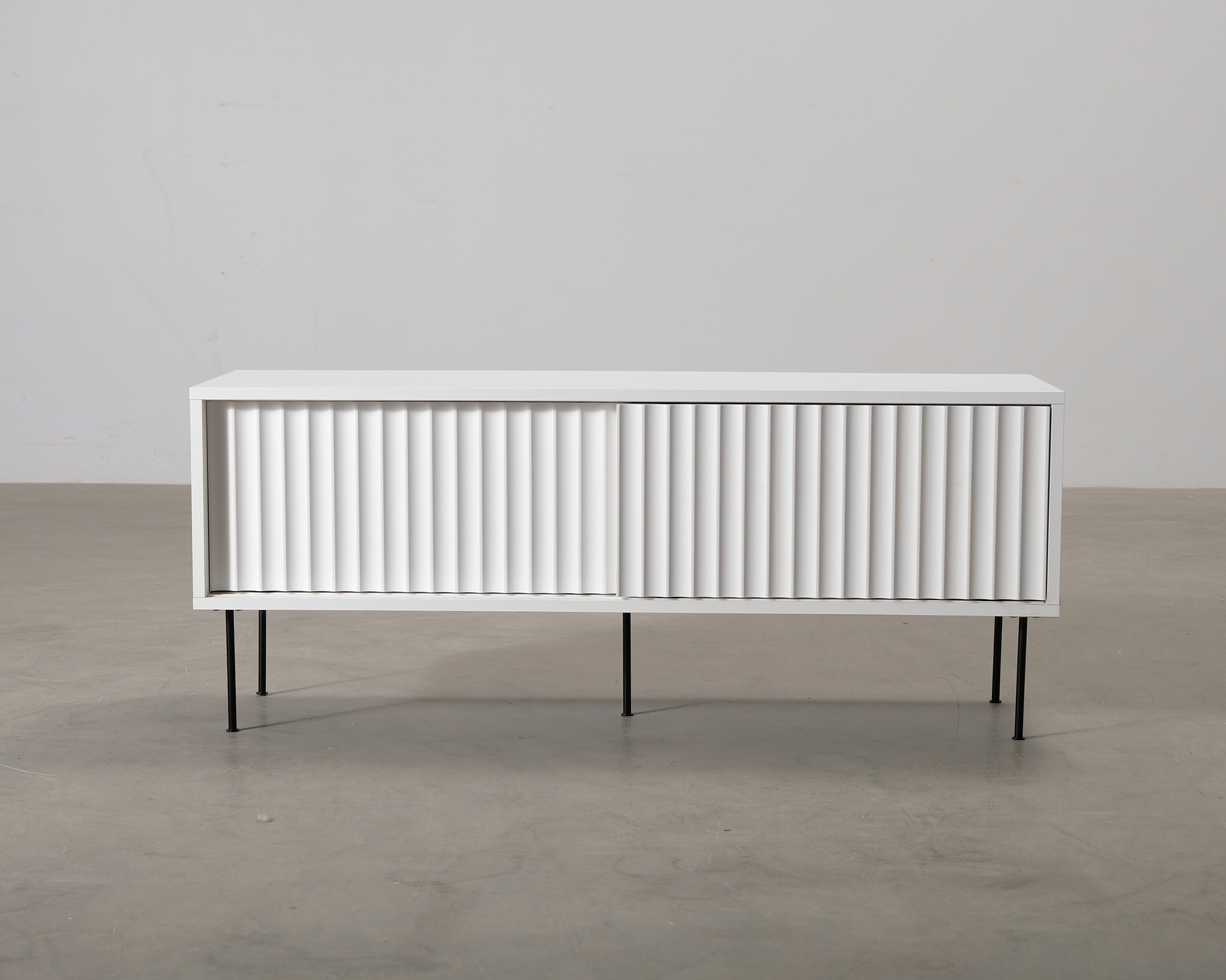 FeelDesign Flow TV-b&auml;nk vit