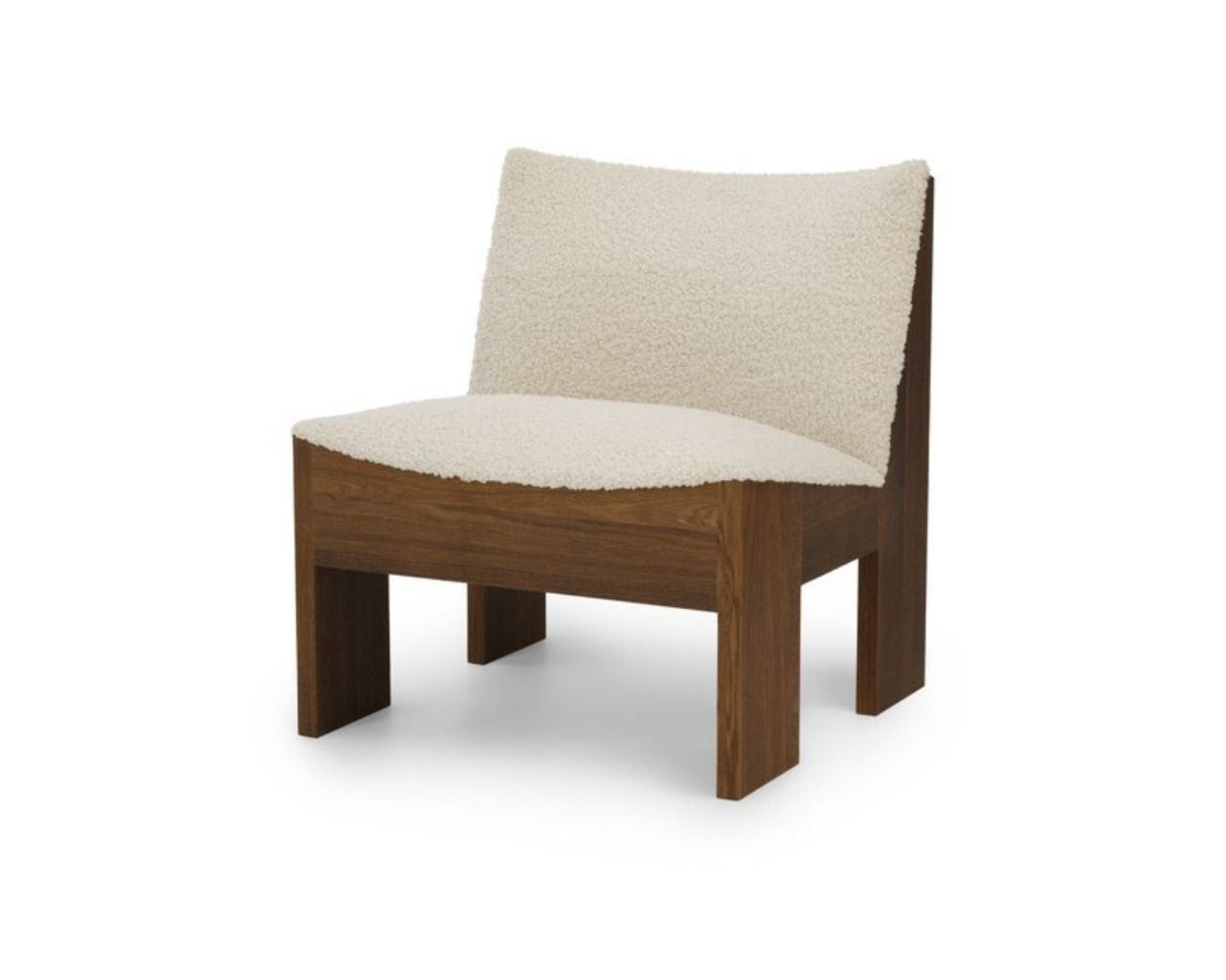 New Works Tenon loungestol r&ouml;kt ek / naturvit