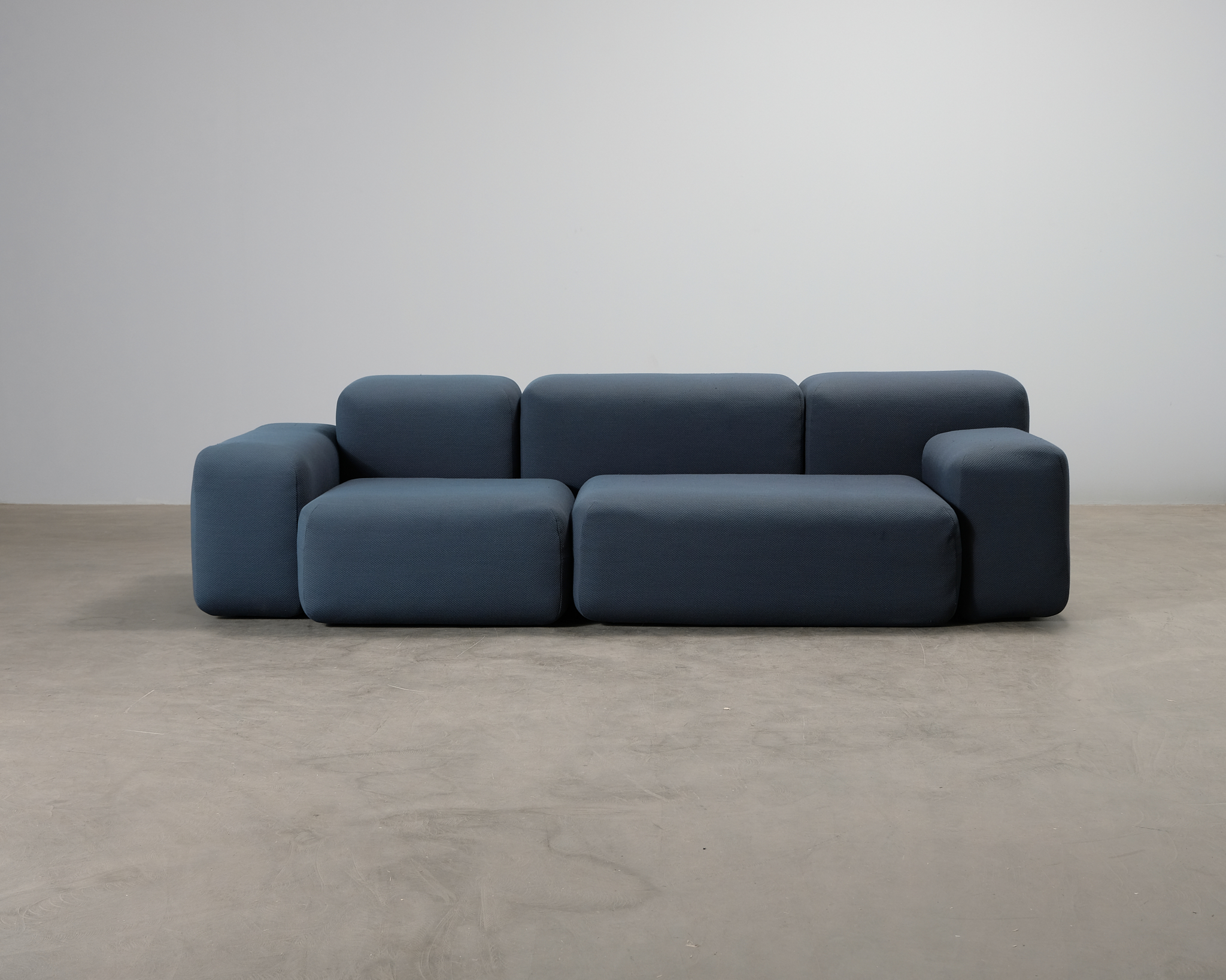 Muuto Softblocks 3-sits soffa blå