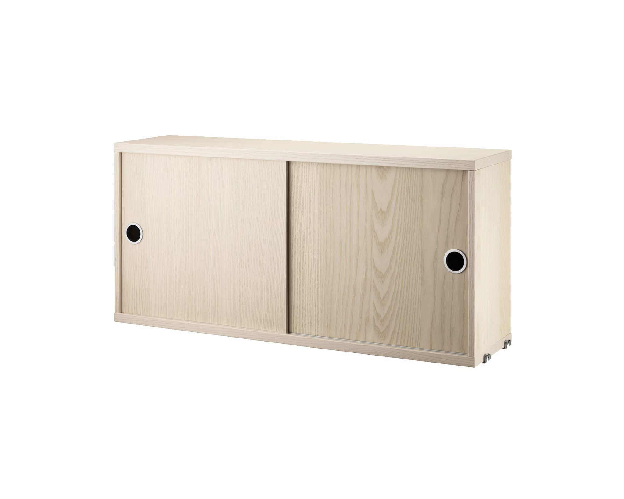 String skåp med skjutdörrar 20 x 78 cm ask