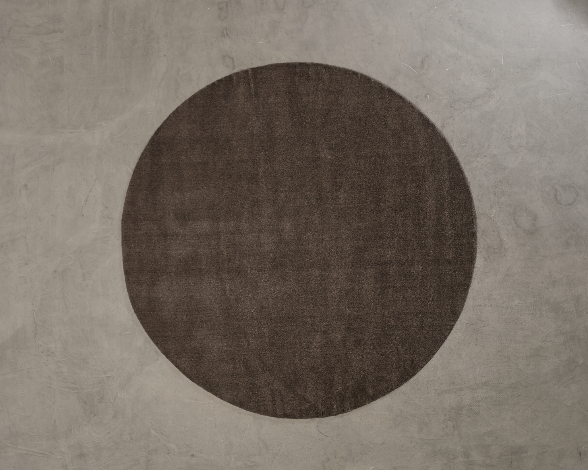 Woven Works Canvas villamatto ø 250 cm ruskea