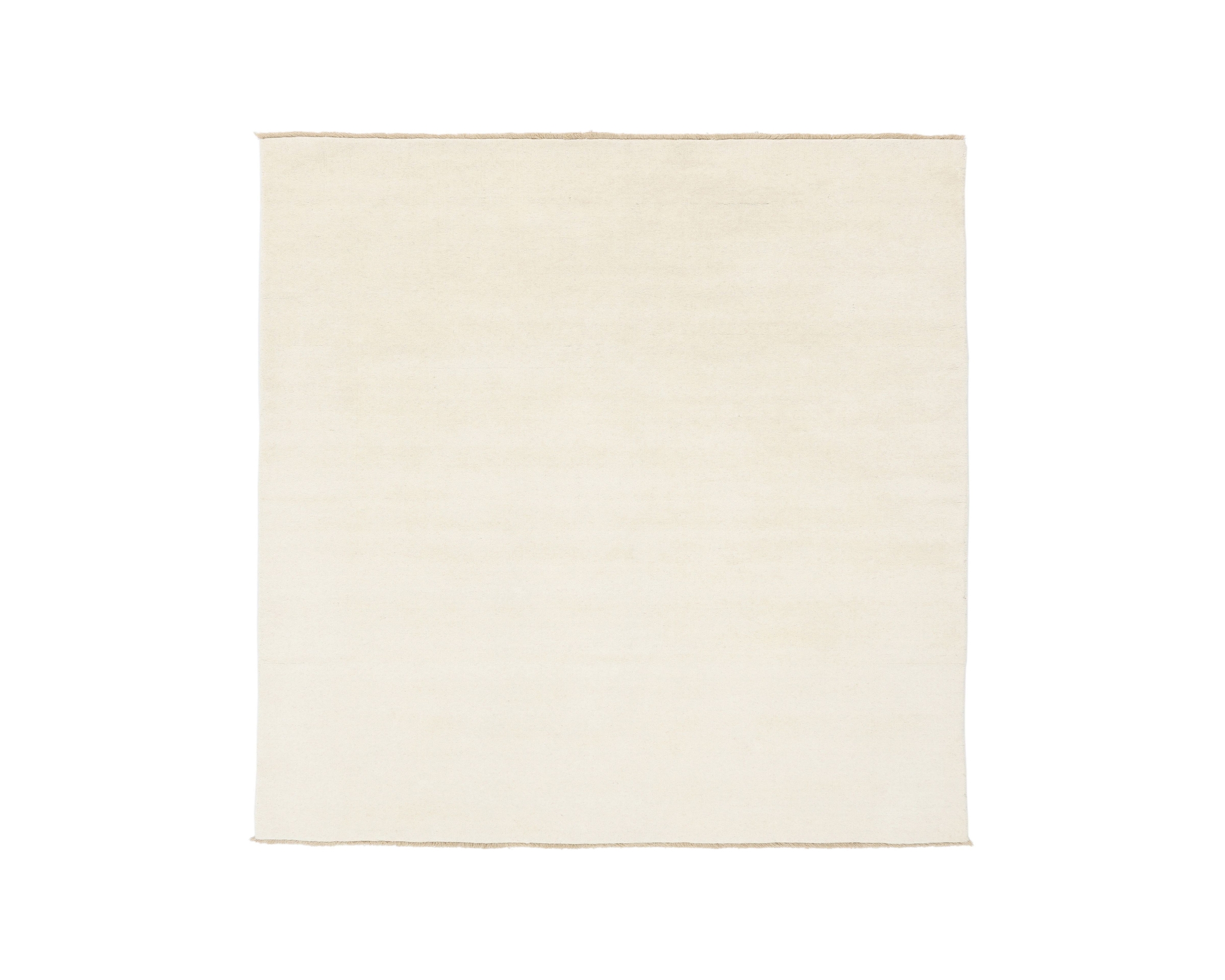Rugvista Premium Handloom Fringes ullmatta 300 x 300cm benvit