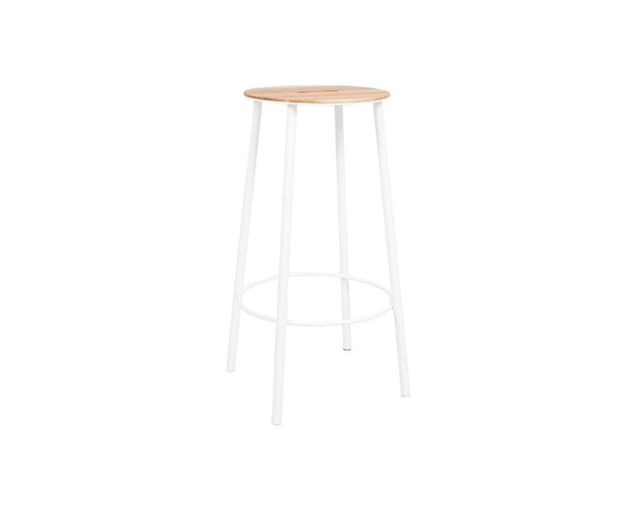 FRAMA Adam R031 barstol 76 cm ek / vit