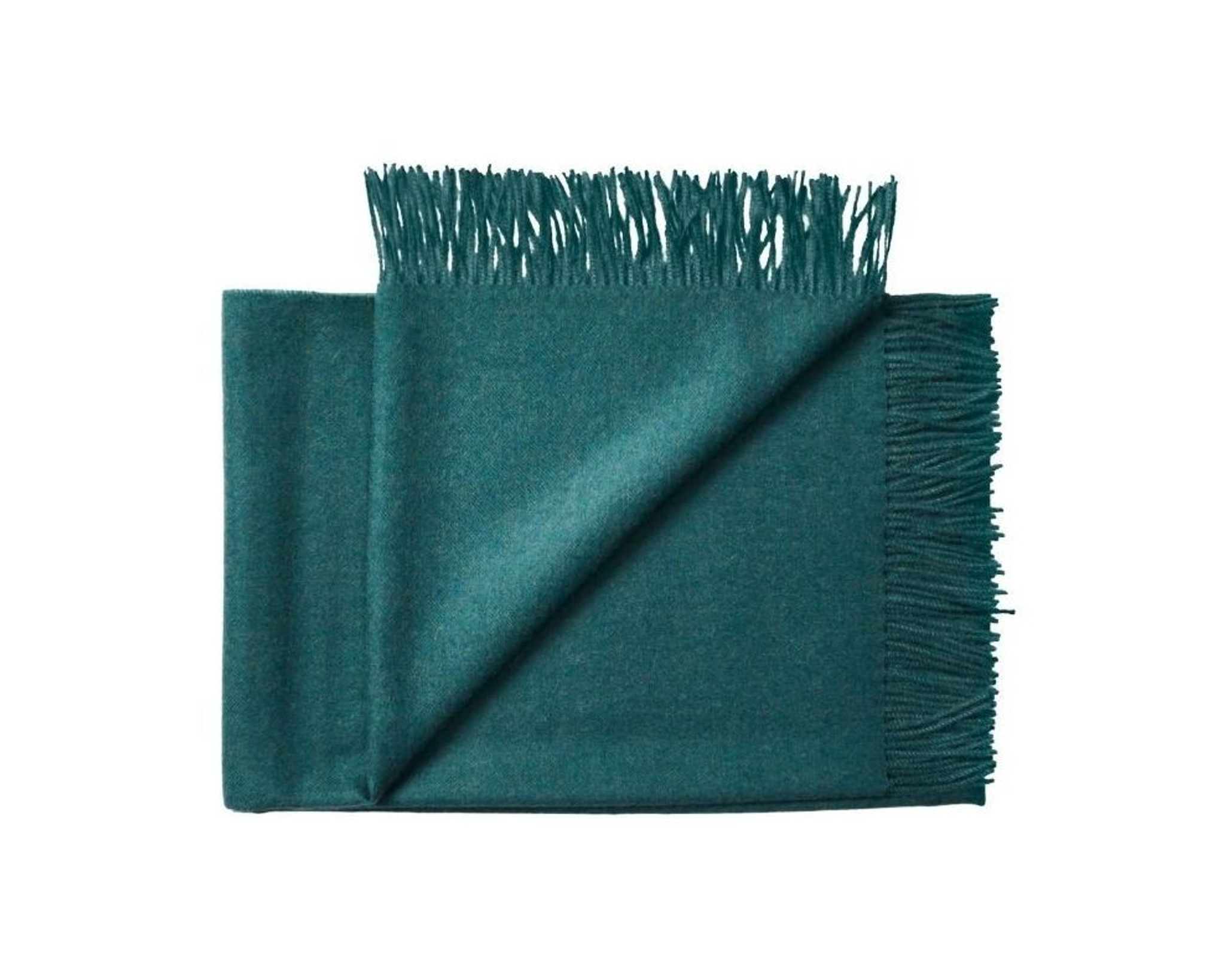 Silkeborg Uldspinderi Cusco pl&auml;d 130 x 200 cm Teal Green