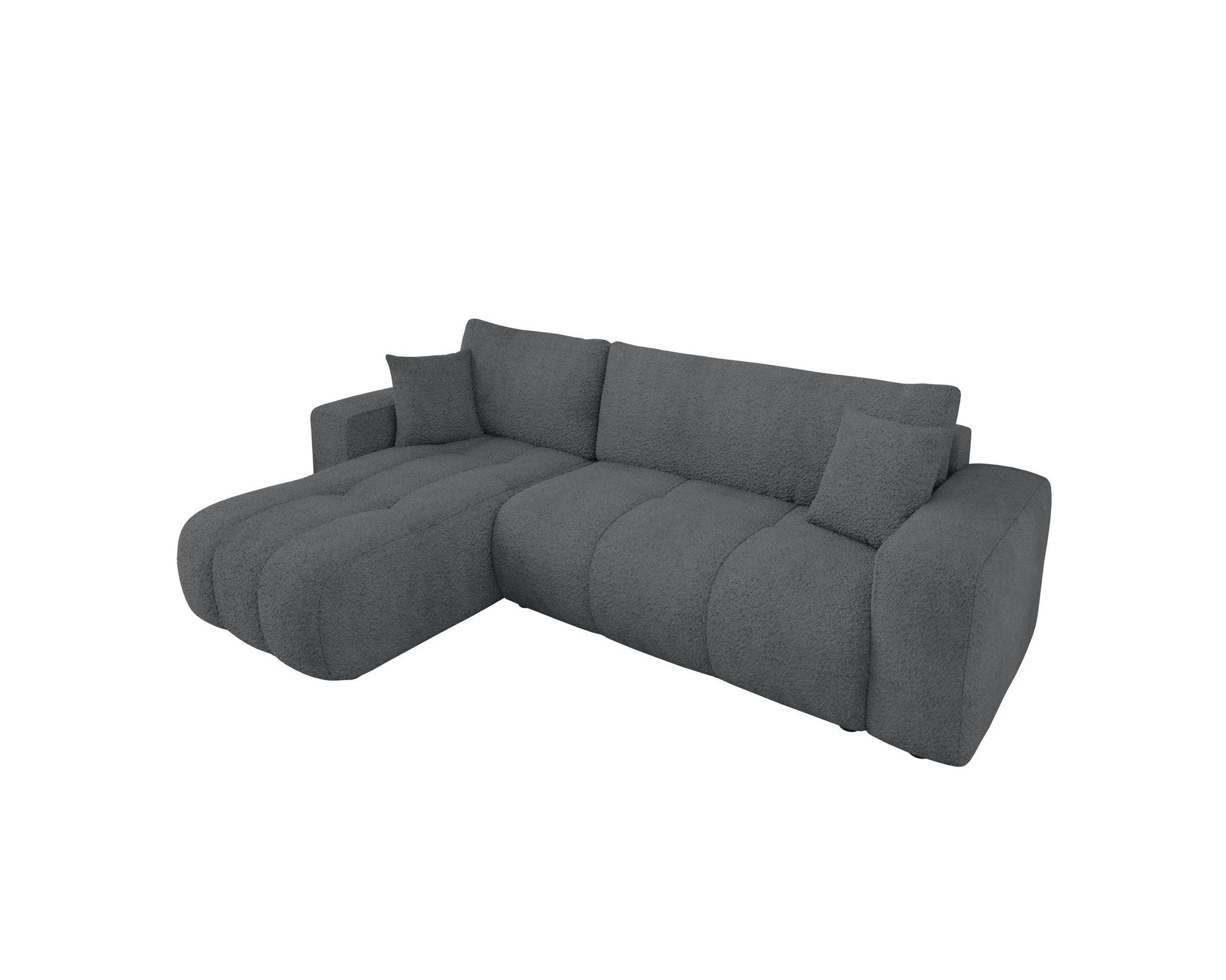 Flo 3-sits bäddsoffa med divan mörkgrå