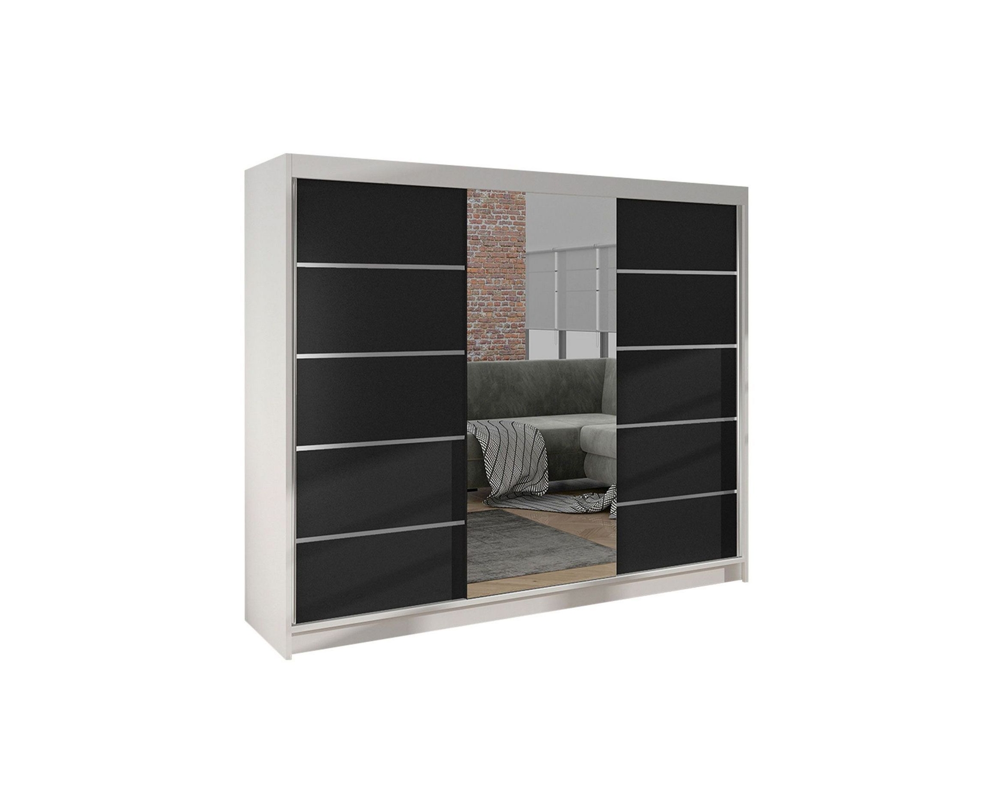 Cyria garderob svart / vit