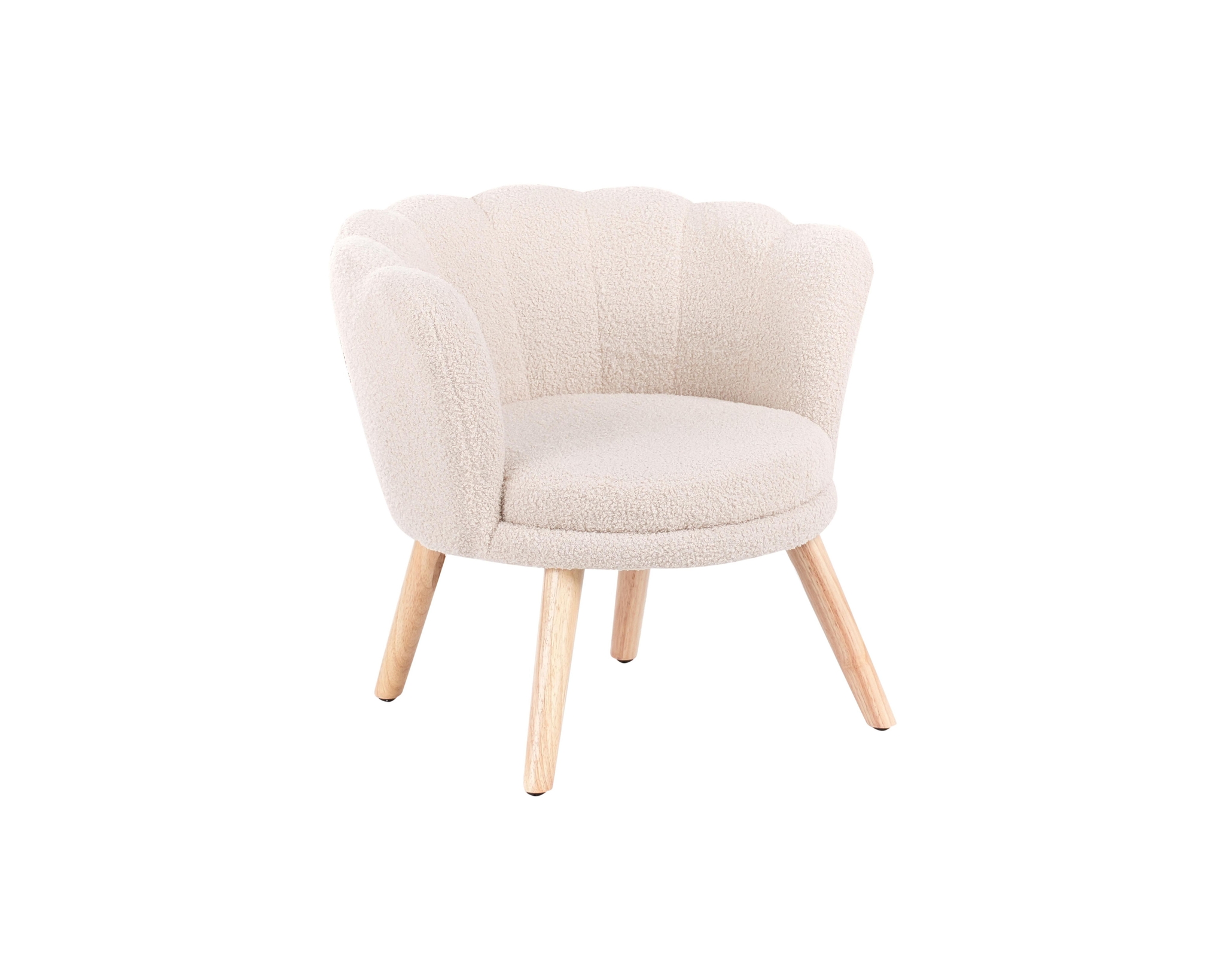 Halby barnfåtölj ljusbeige
