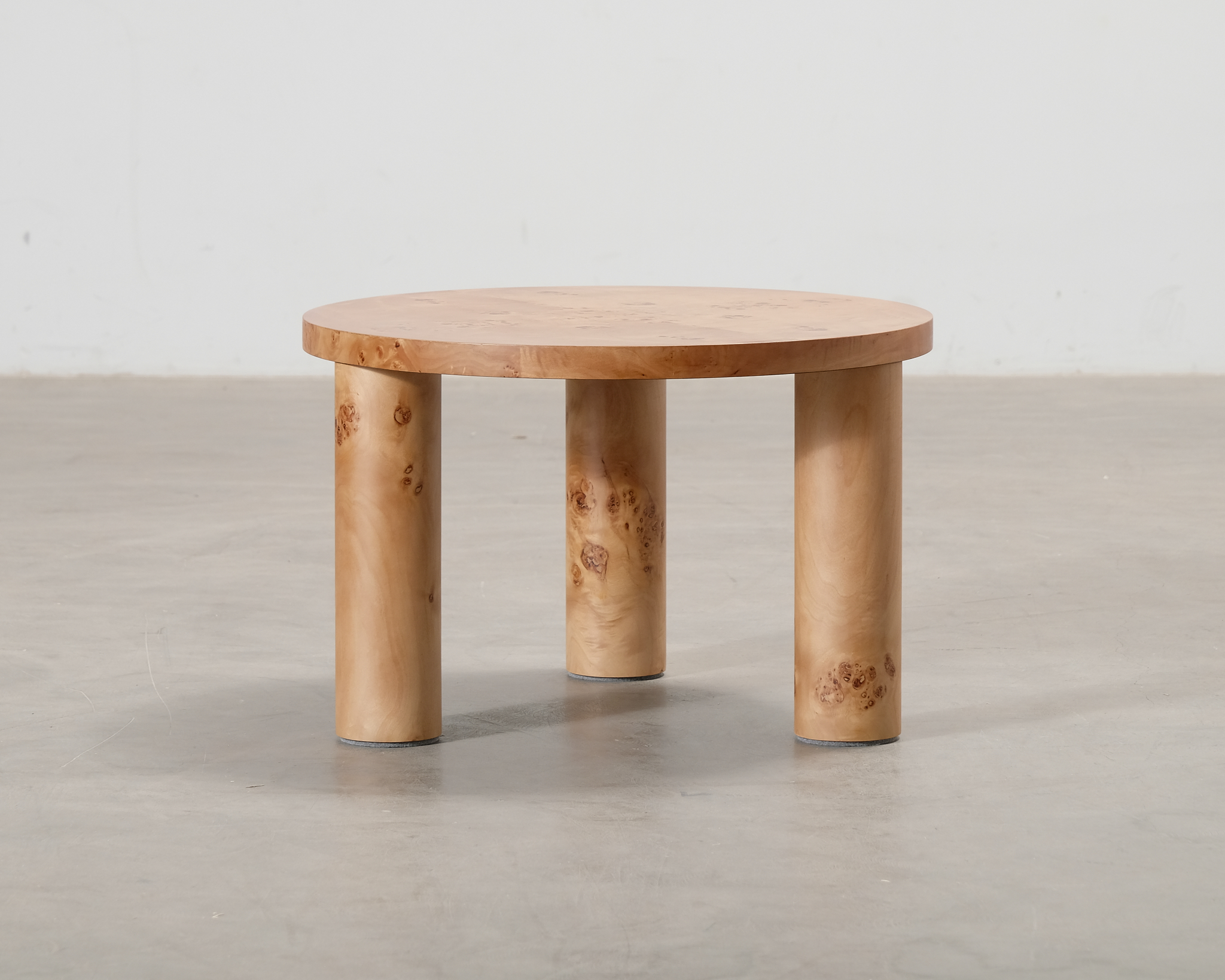 Ferm Living Post soffbord ø 65 cm poppelburlfanér.