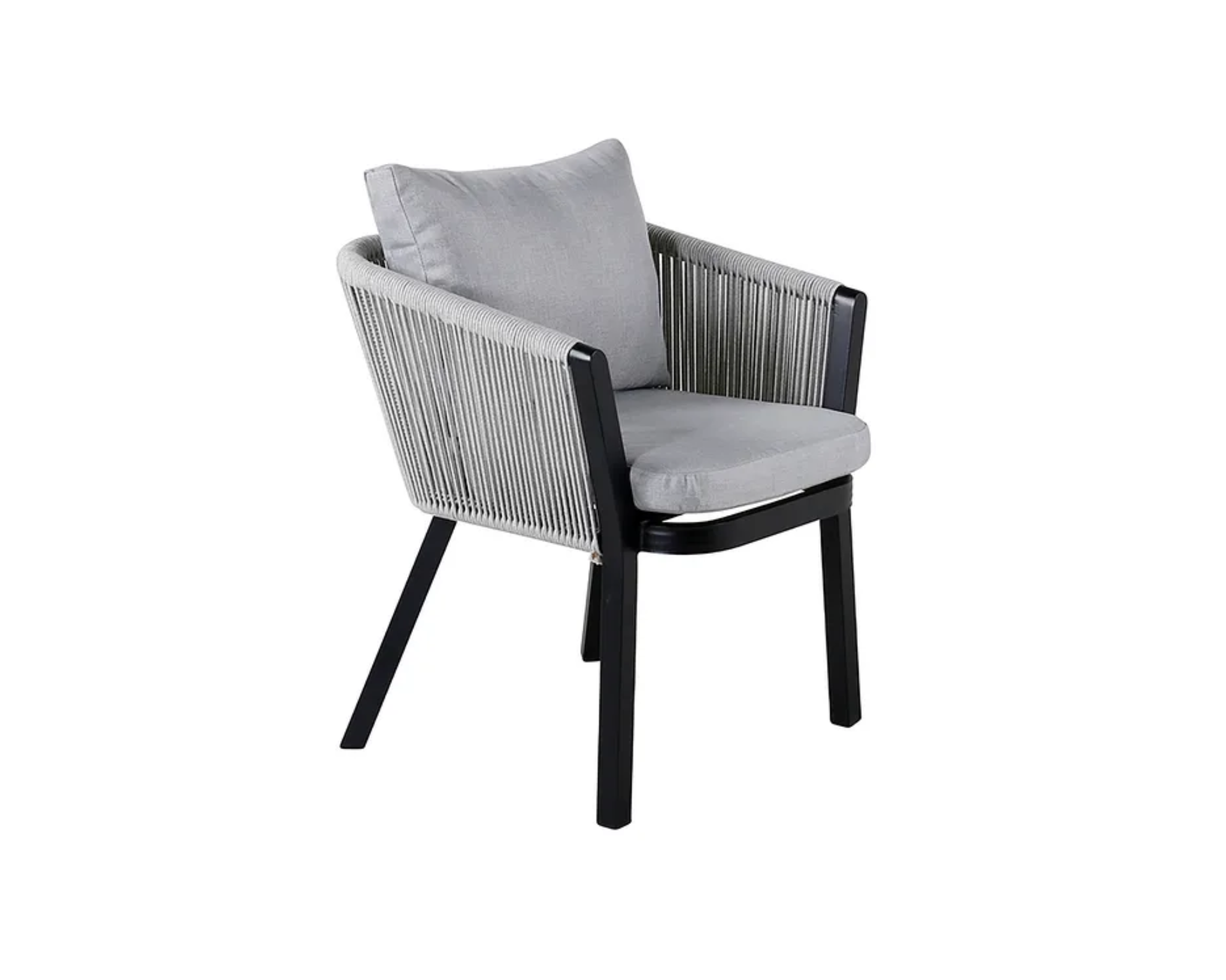 Virya ruokapöydän tuoli harmaa / musta, 2 kpl setti