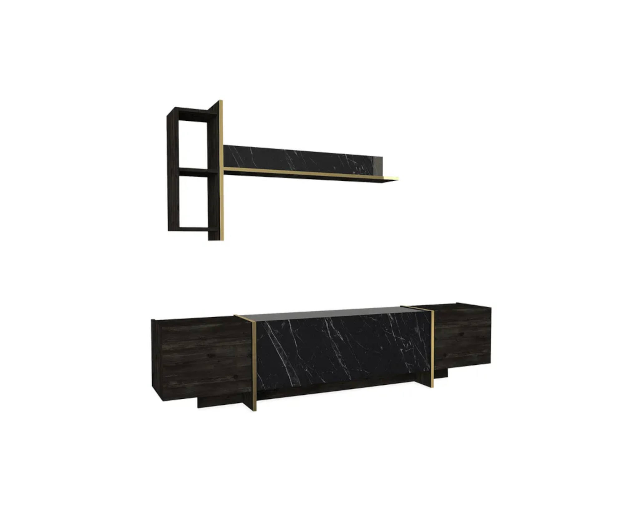 Riello mediamöbe svart / guld