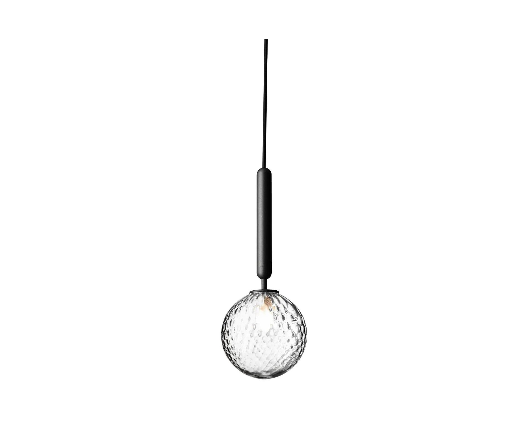 Nuura Miira 1 pendellampa &oslash; 14 cm Rock Grey / Optic Clear