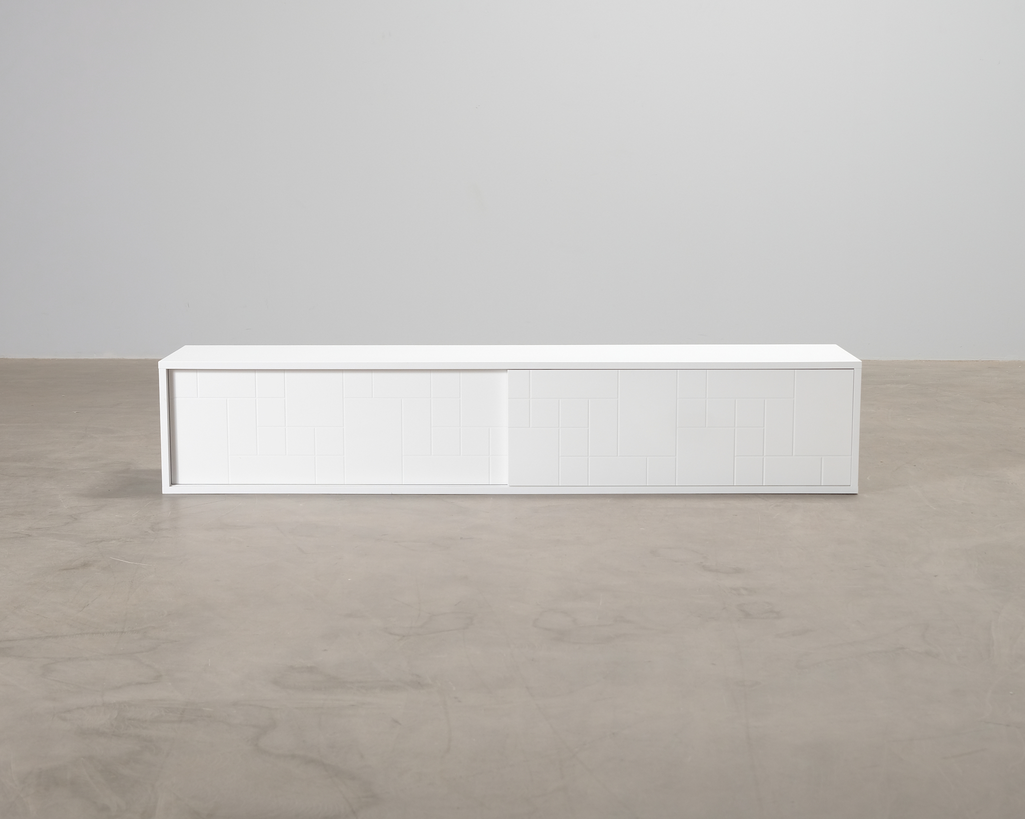 FeelDesign Straight TV-b&auml;nk vit