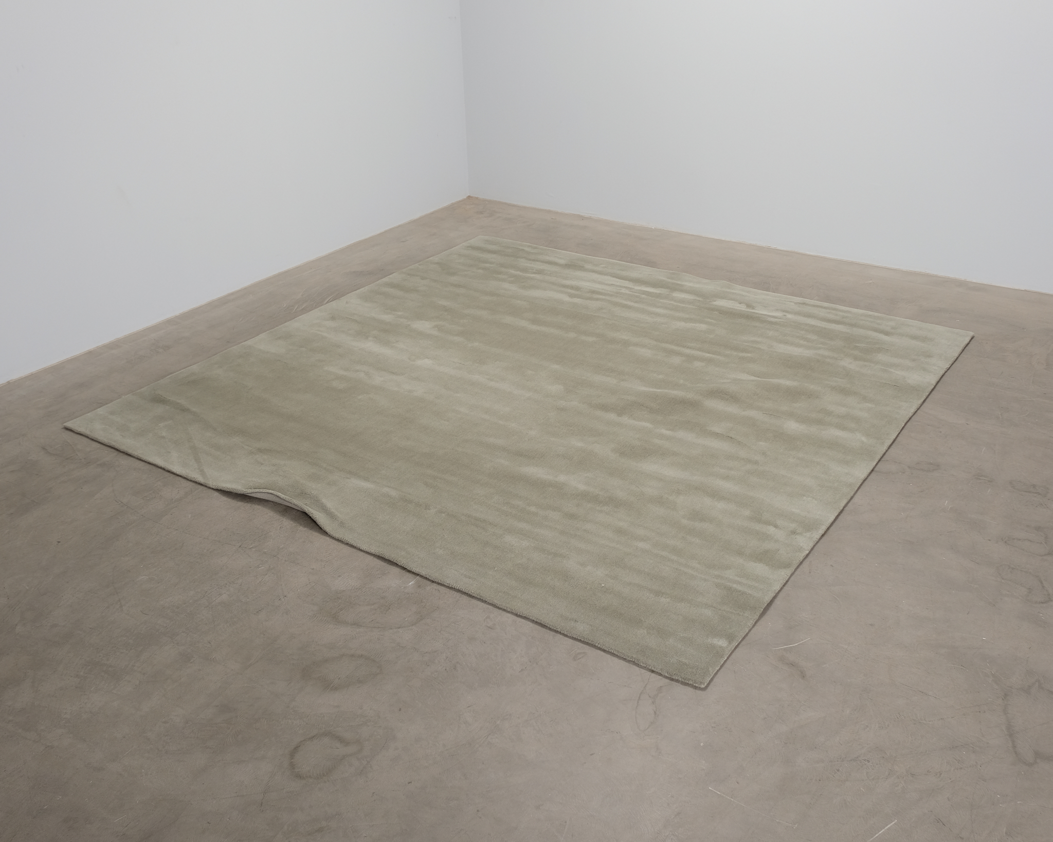 Layered Solid Wool matta 300 x 300 cm Sage
