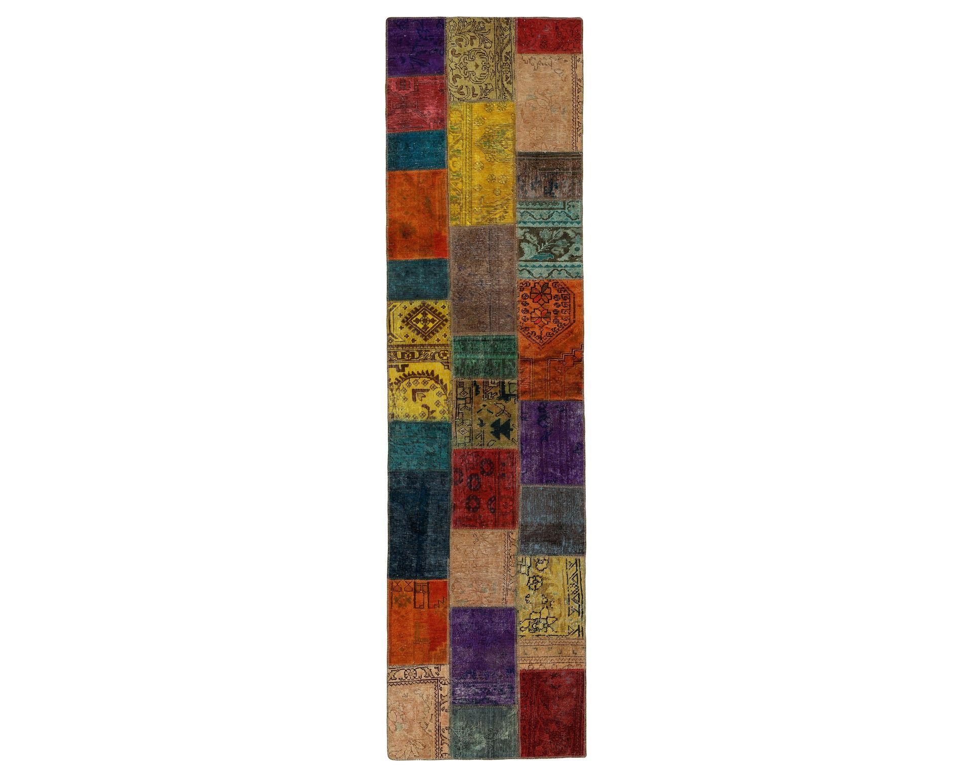 Vintage Patchwork orientalisk matta 82 x 309 cm