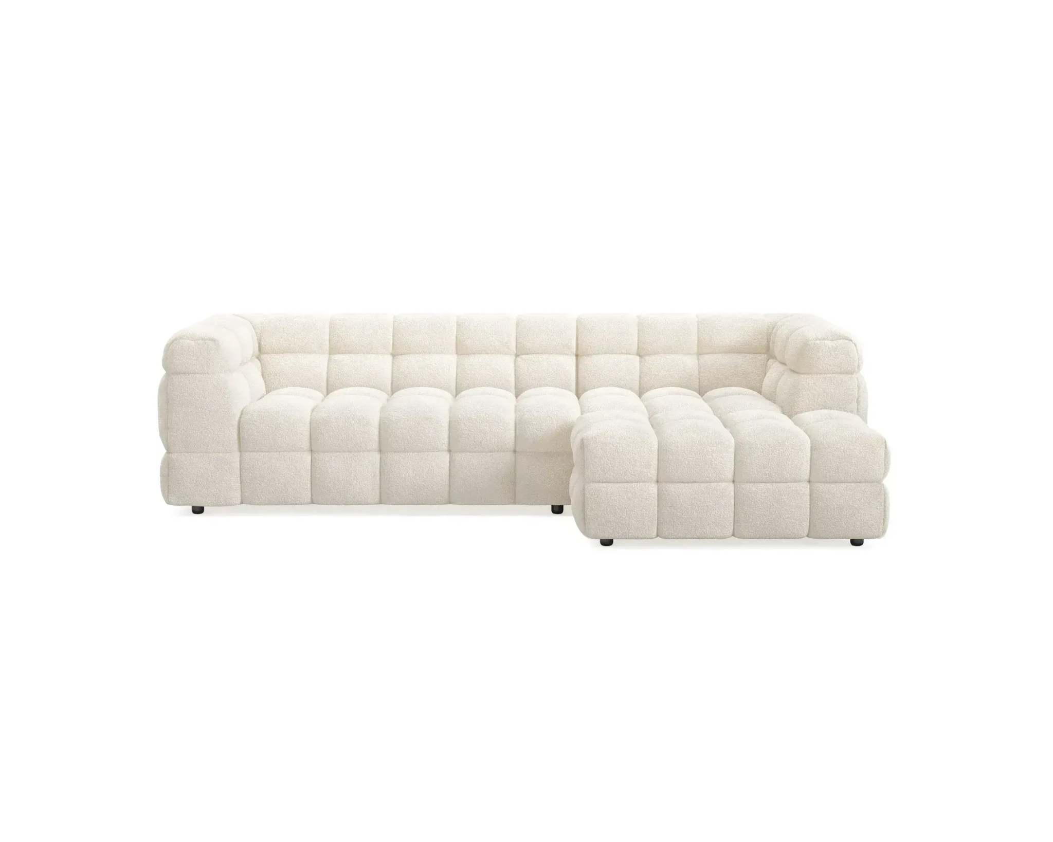 Elise 4-sits soffa med divan vit