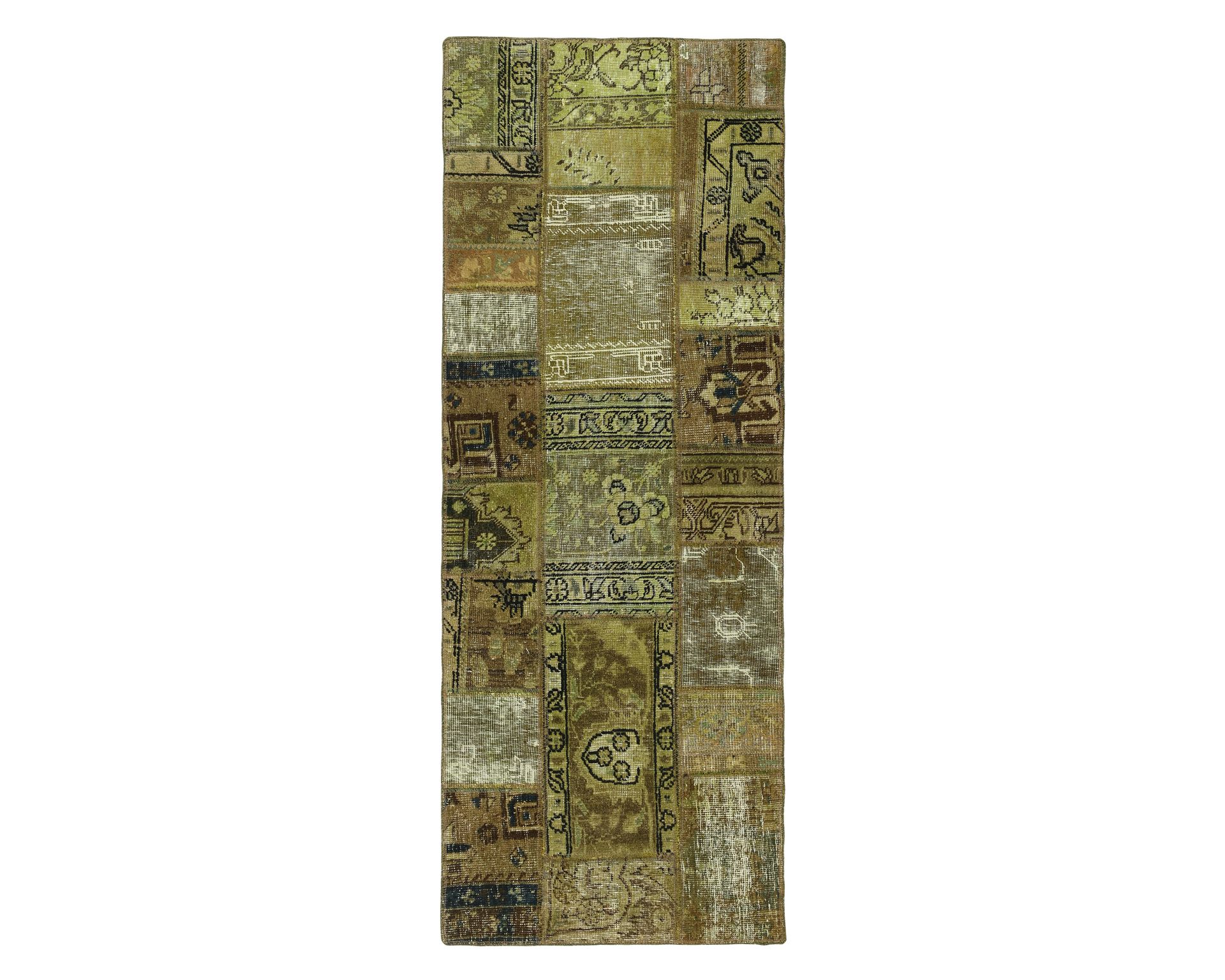 Vintage Patchwork itämainen matto 76 x 199 cm