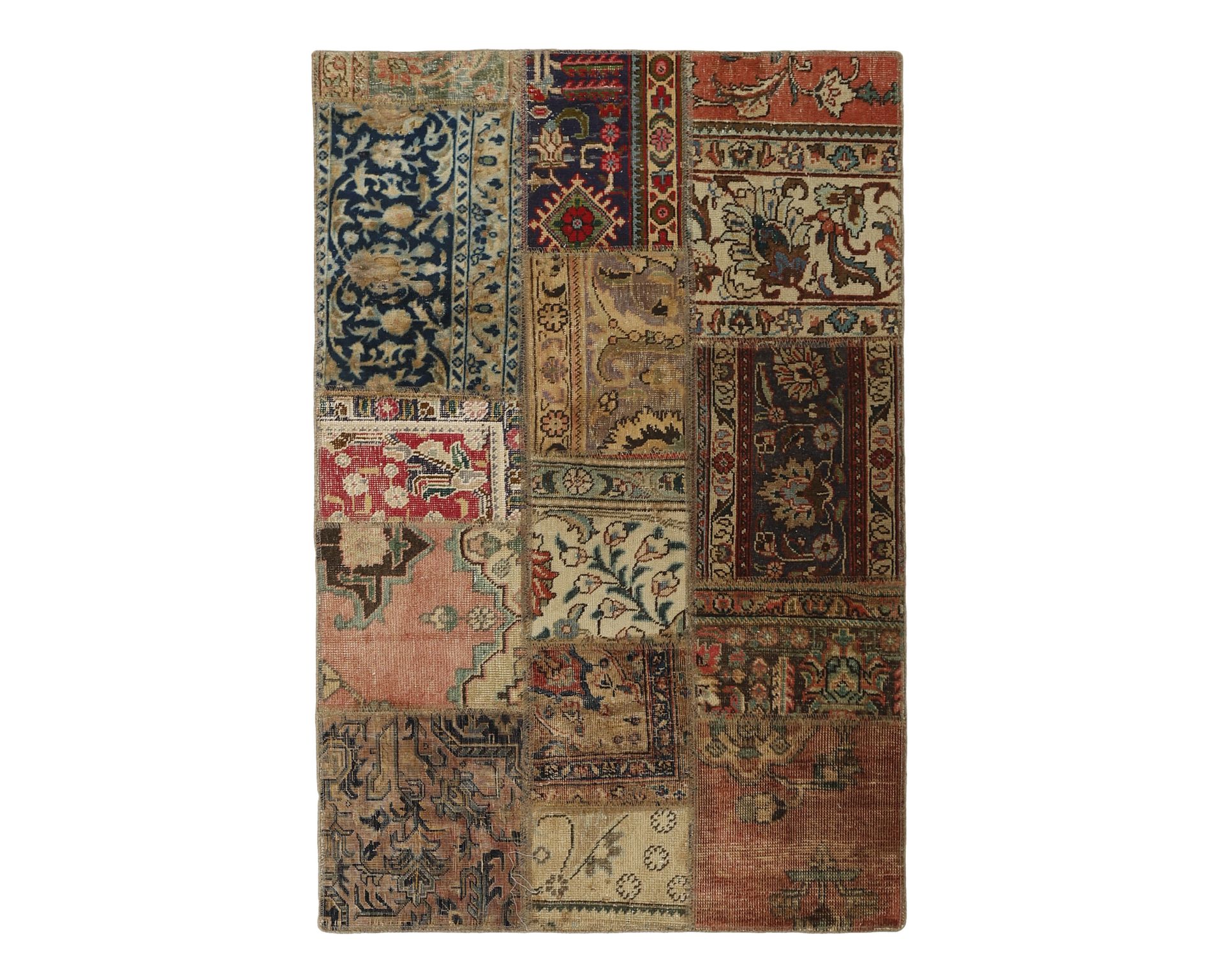Vintage Patchwork orientalisk matta 104 x 154 cm