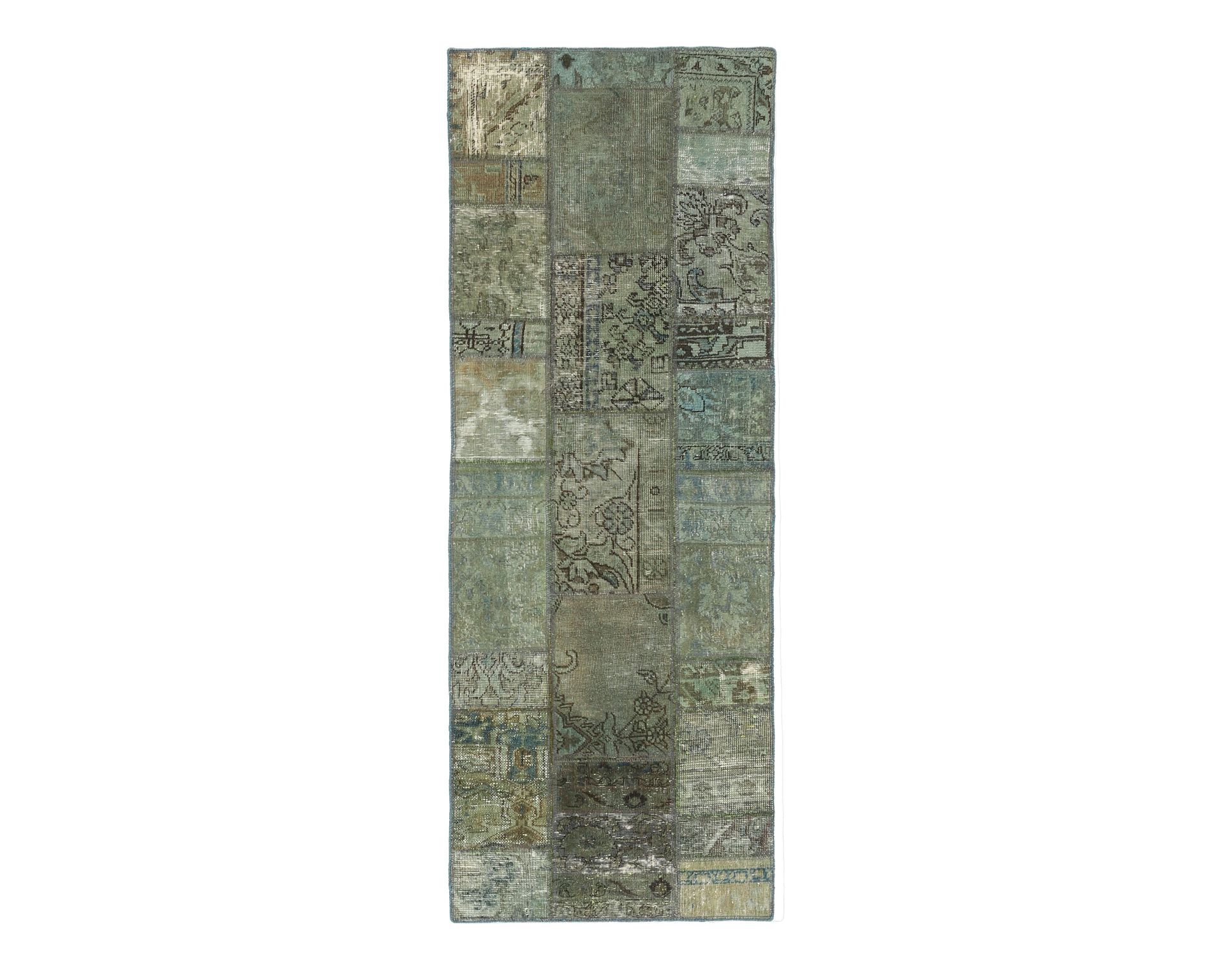 Vintage Patchwork orientalisk matta 75 x 203 cm