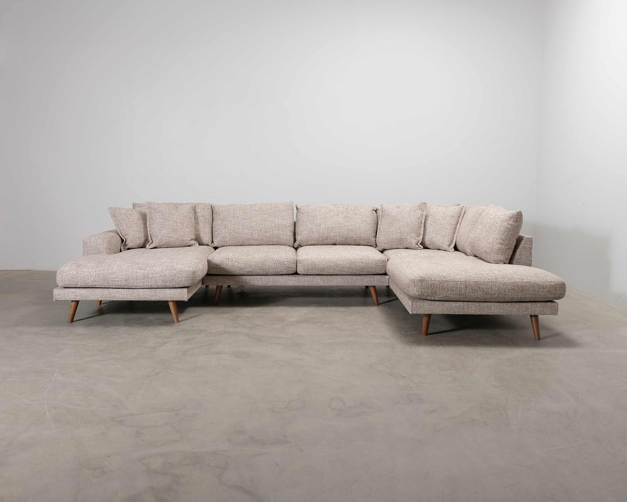 Copenhagen Premium 5-sits U-soffa brun