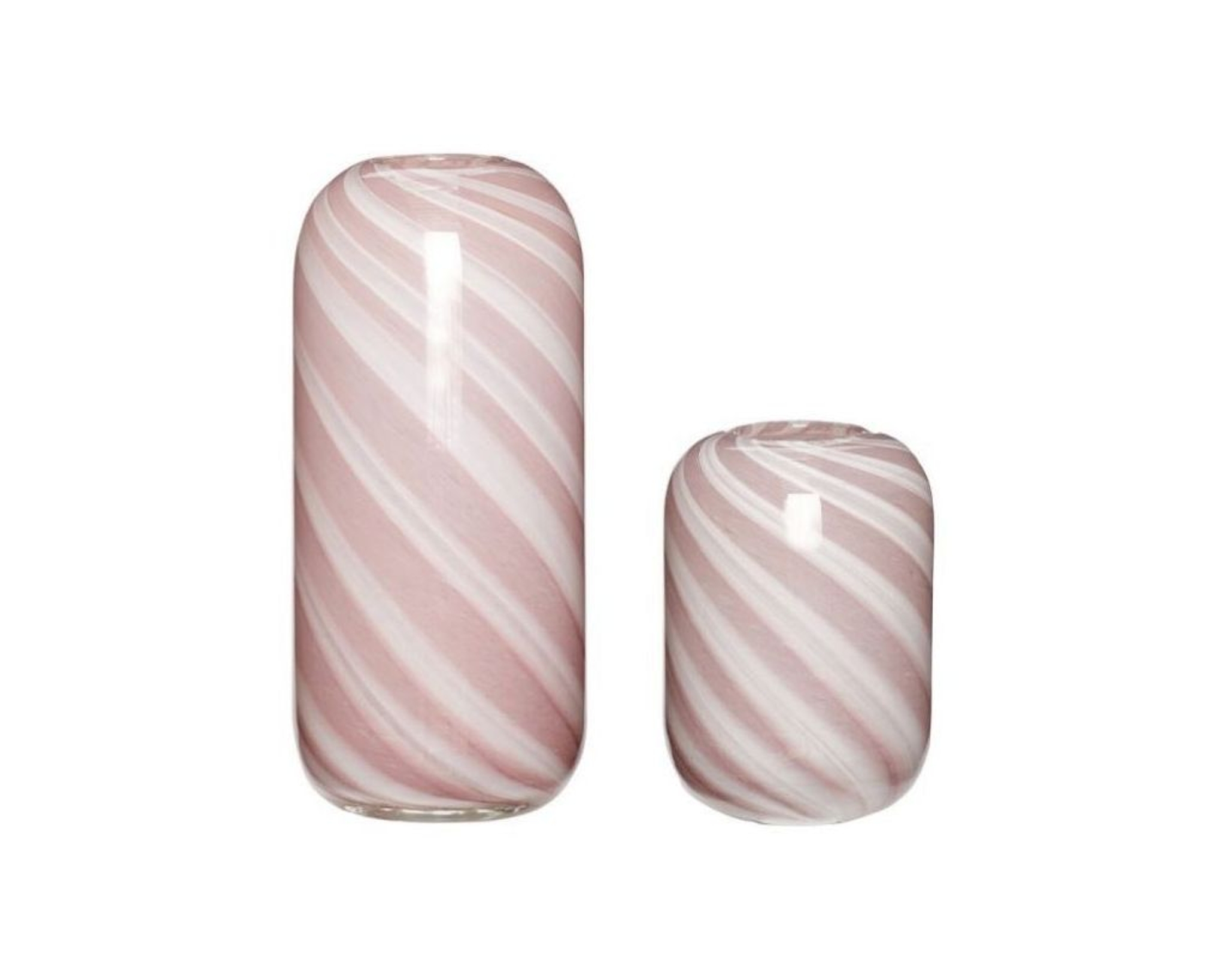 H&uuml;bsch Candy vas rosa, set om 2 st