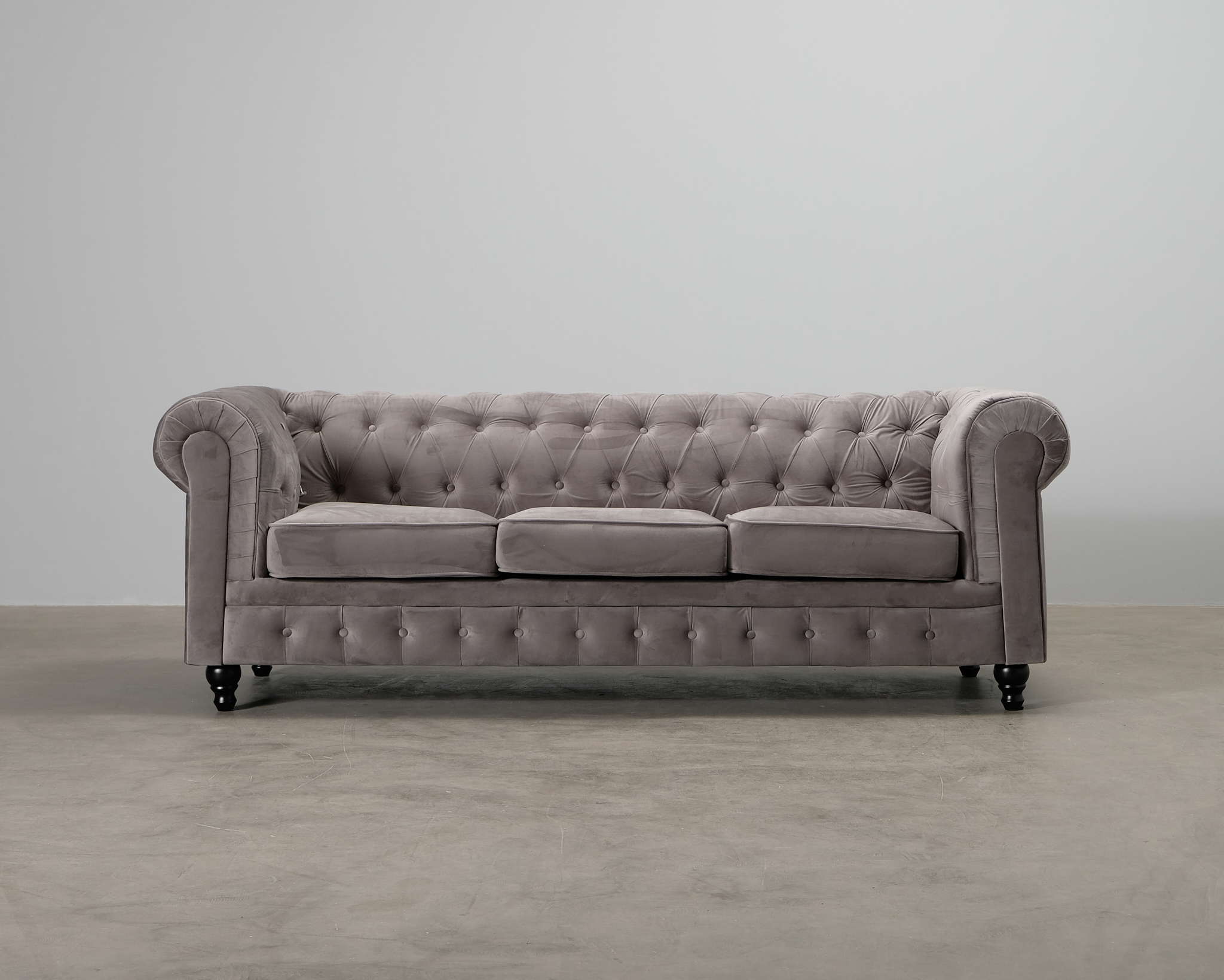 Chesterfield Lyx 3-sits soffa gr&aring;