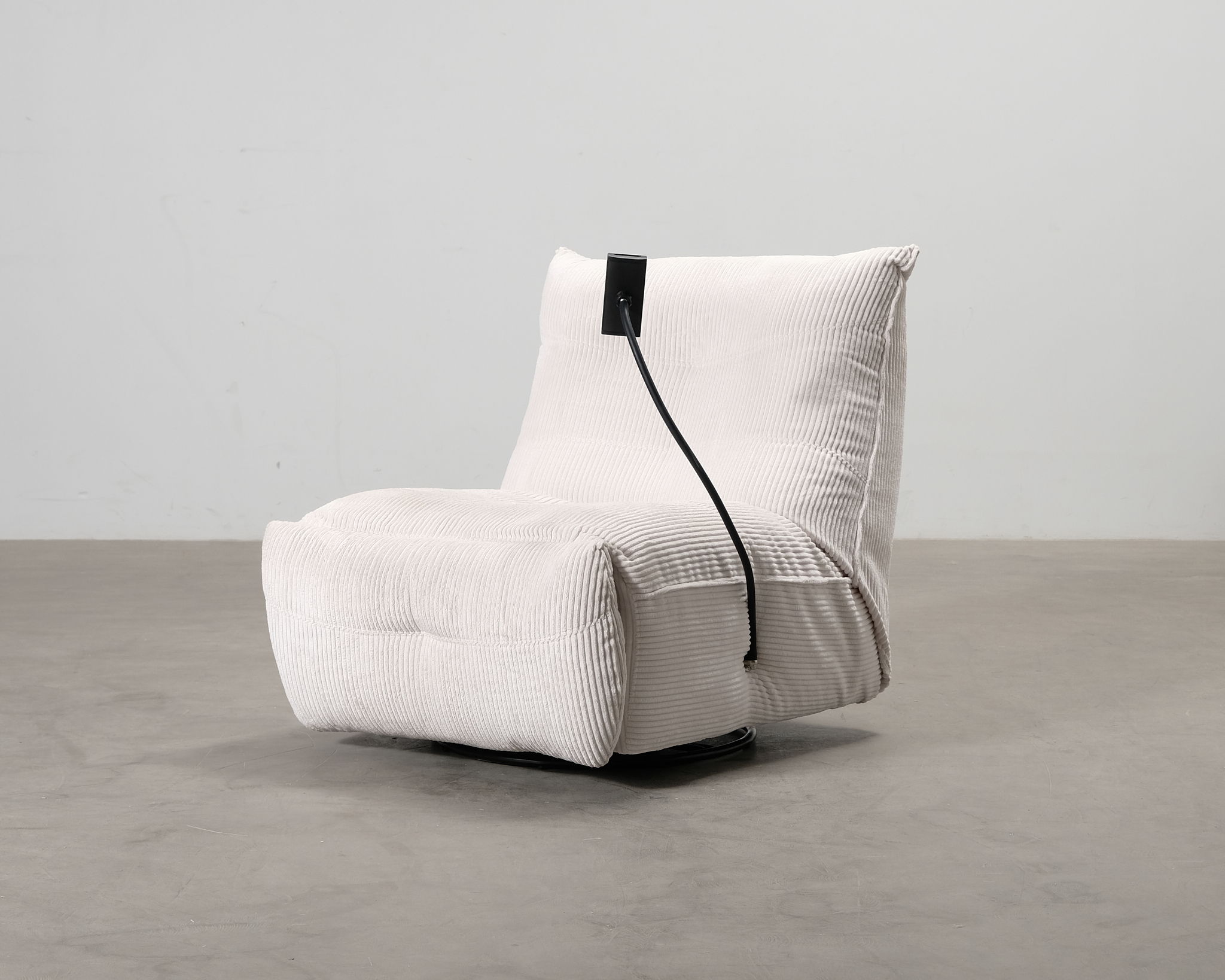 Reclinerfåtölj naturvit