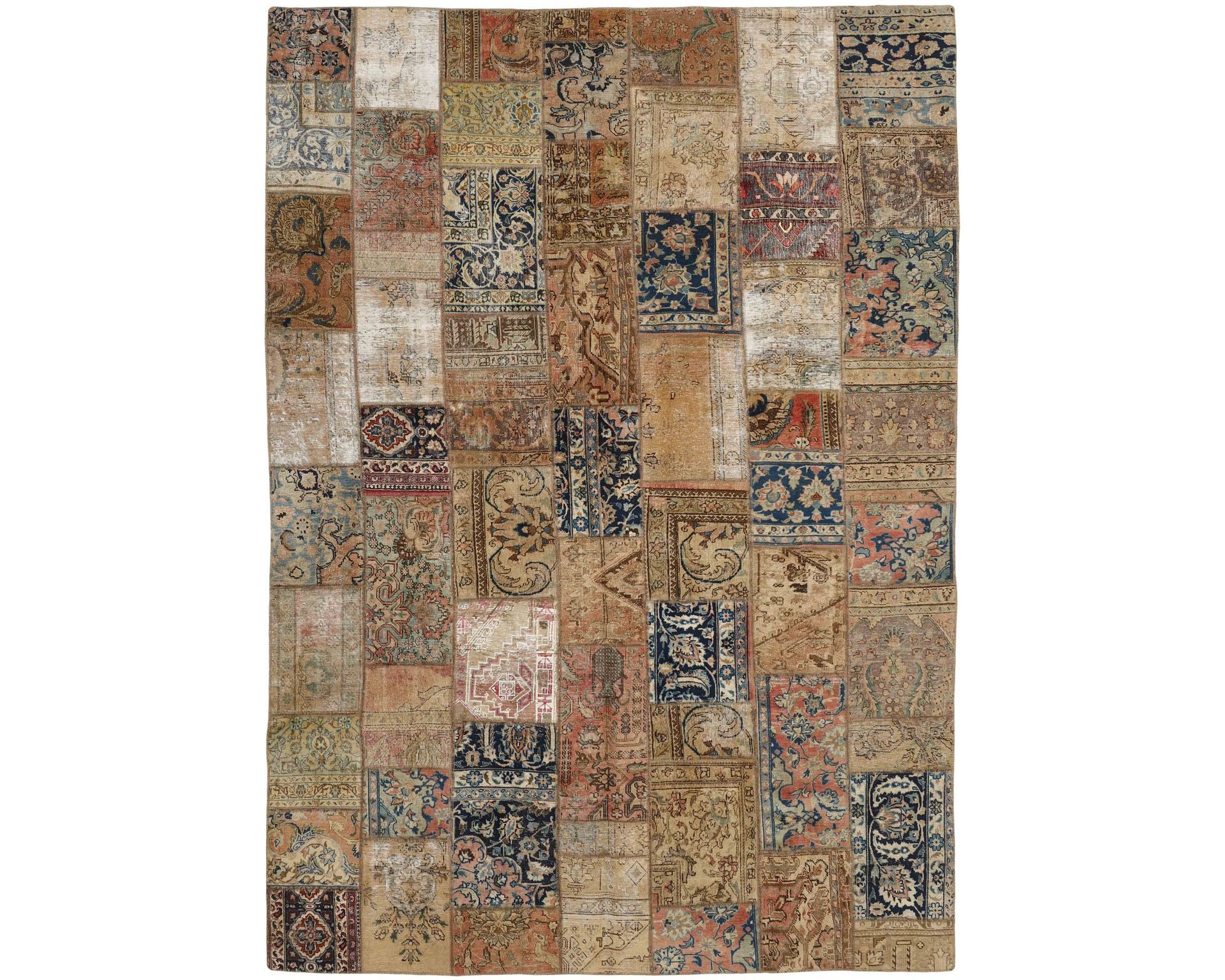 Vintage Patchwork orientalisk matta 252 x 360 cm
