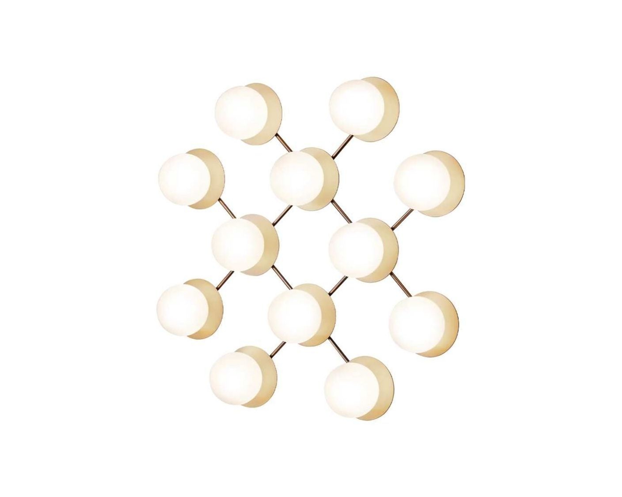 Nuura Liila 12 v&auml;gg-/taklampa Nordic Gold / Opal