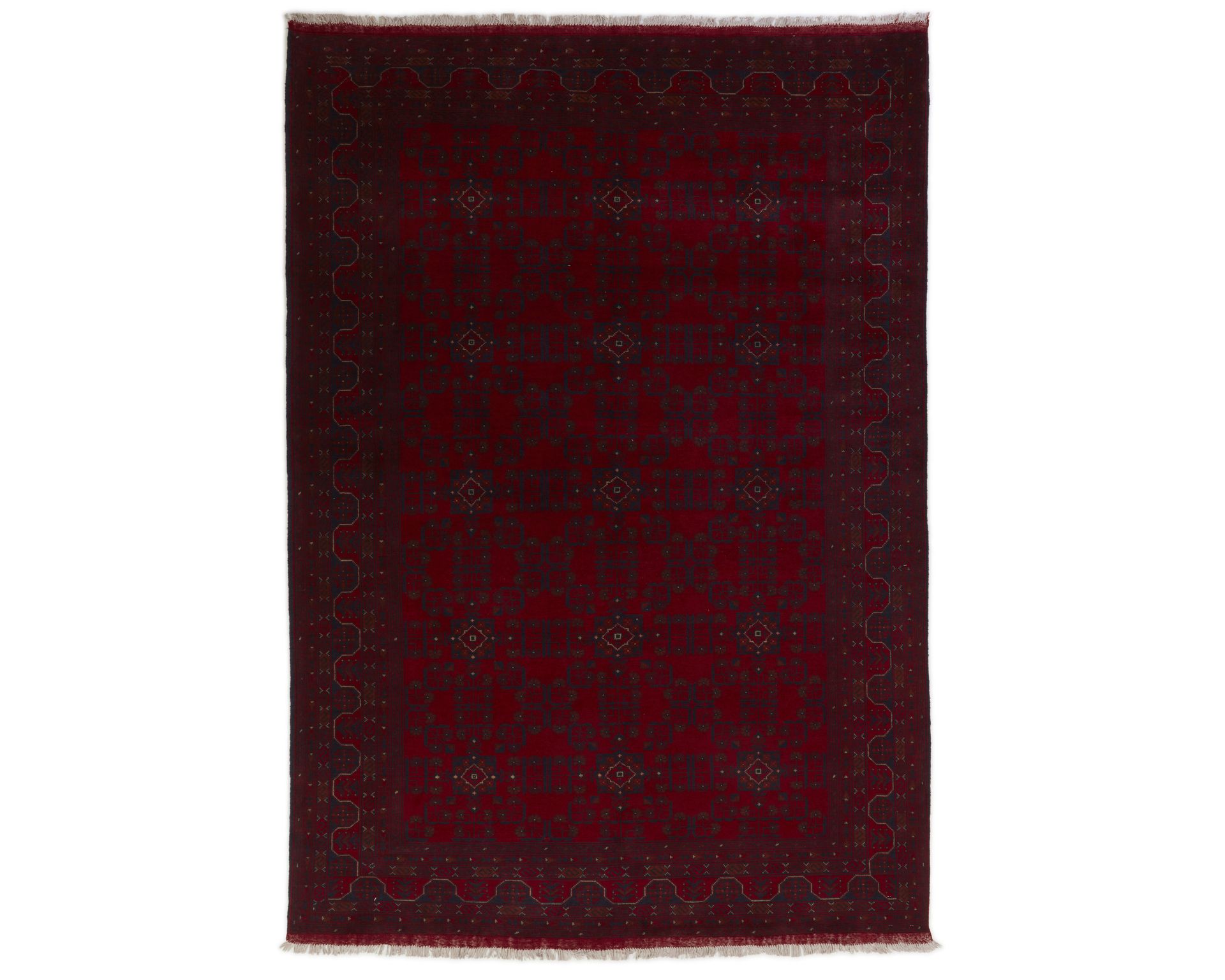 Old Afghan orientalisk matta 204 x 285 cm