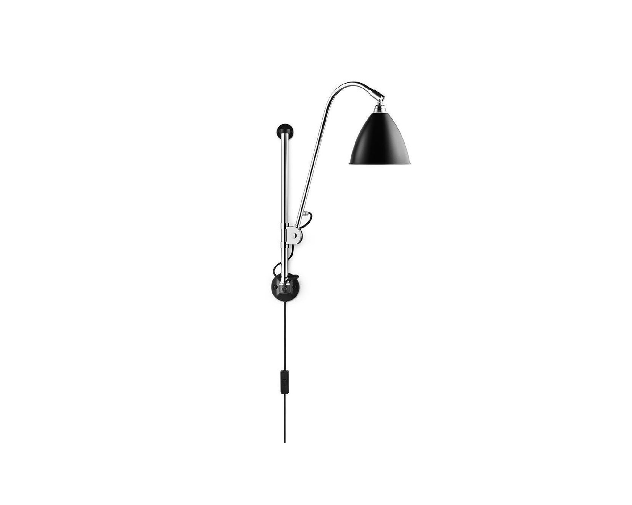 GUBI Bestlite BL5 vägglampa krom / svart