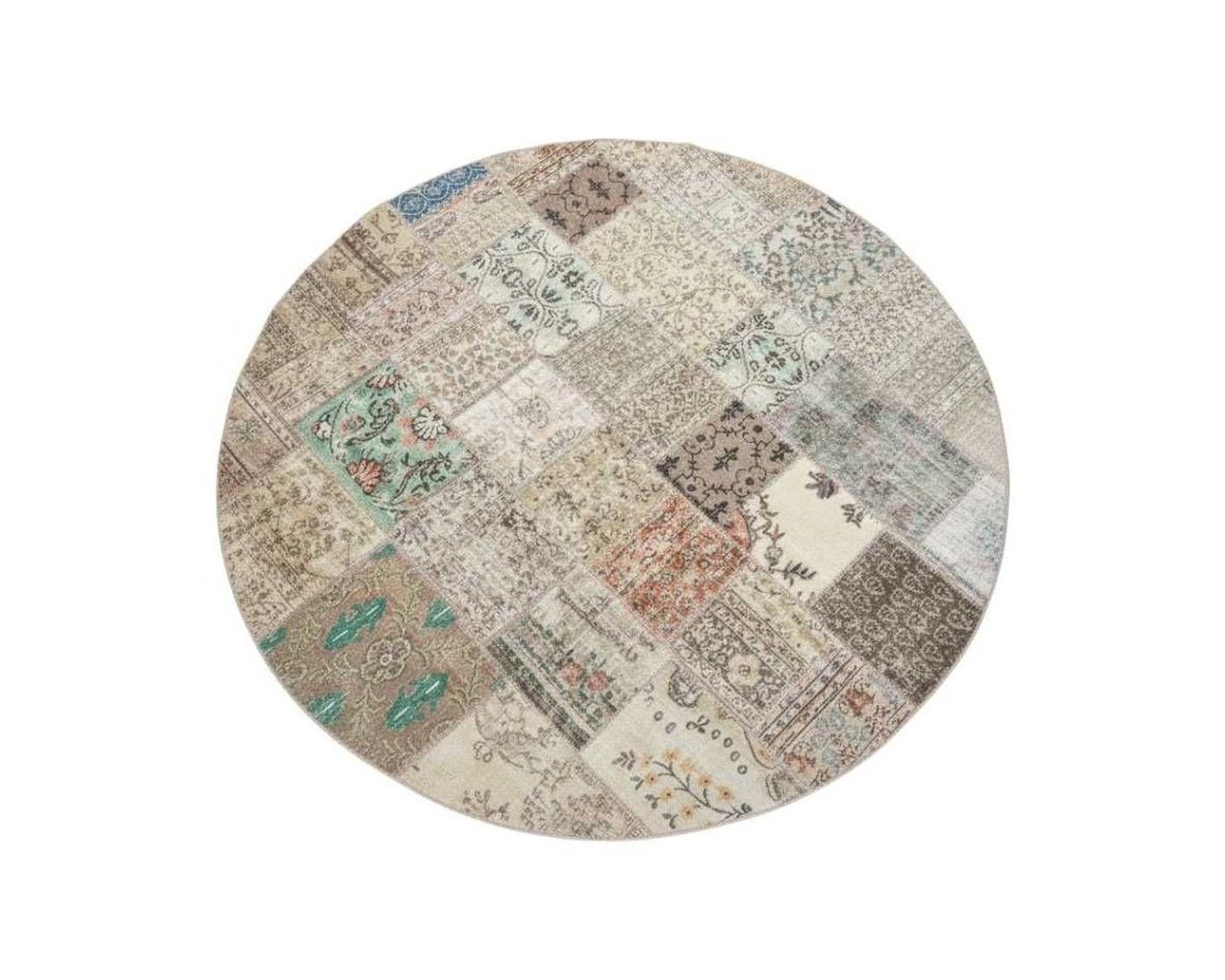 Massimo Vintage Patchwork ullmatta &oslash; 250 cm