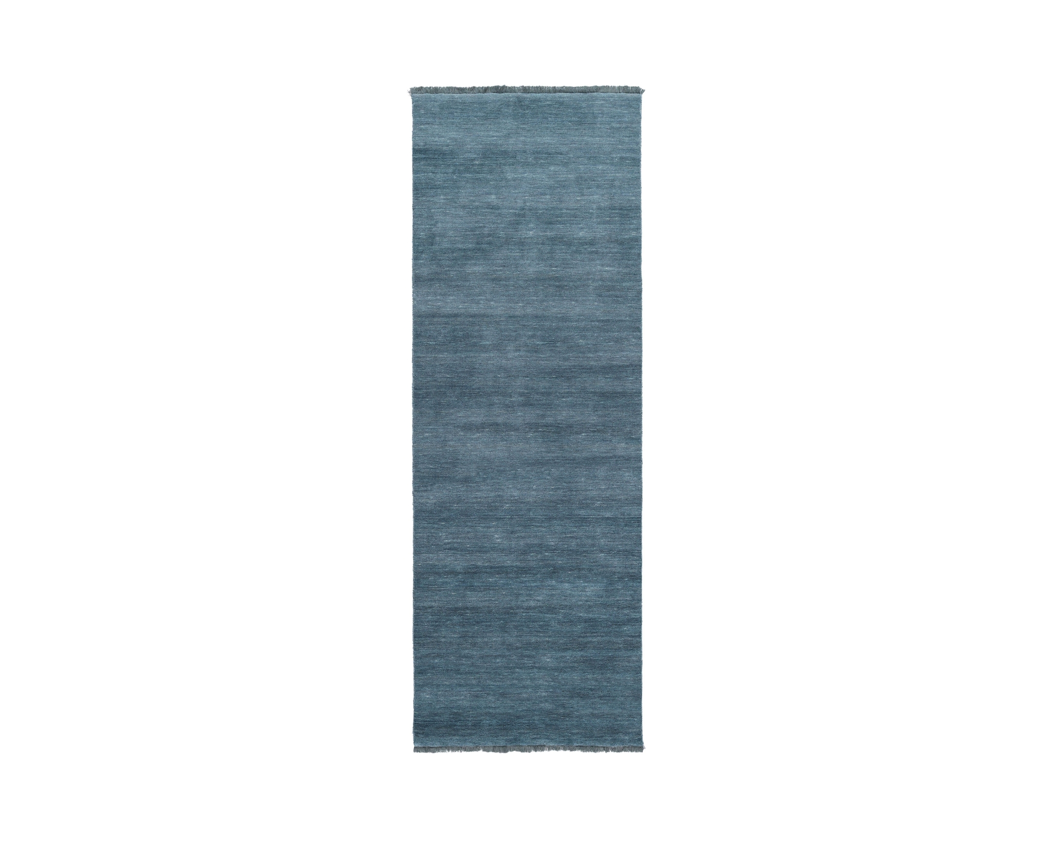 Rugvista Premium Handloom Fringes ullmatta 80 x 200 cm blå